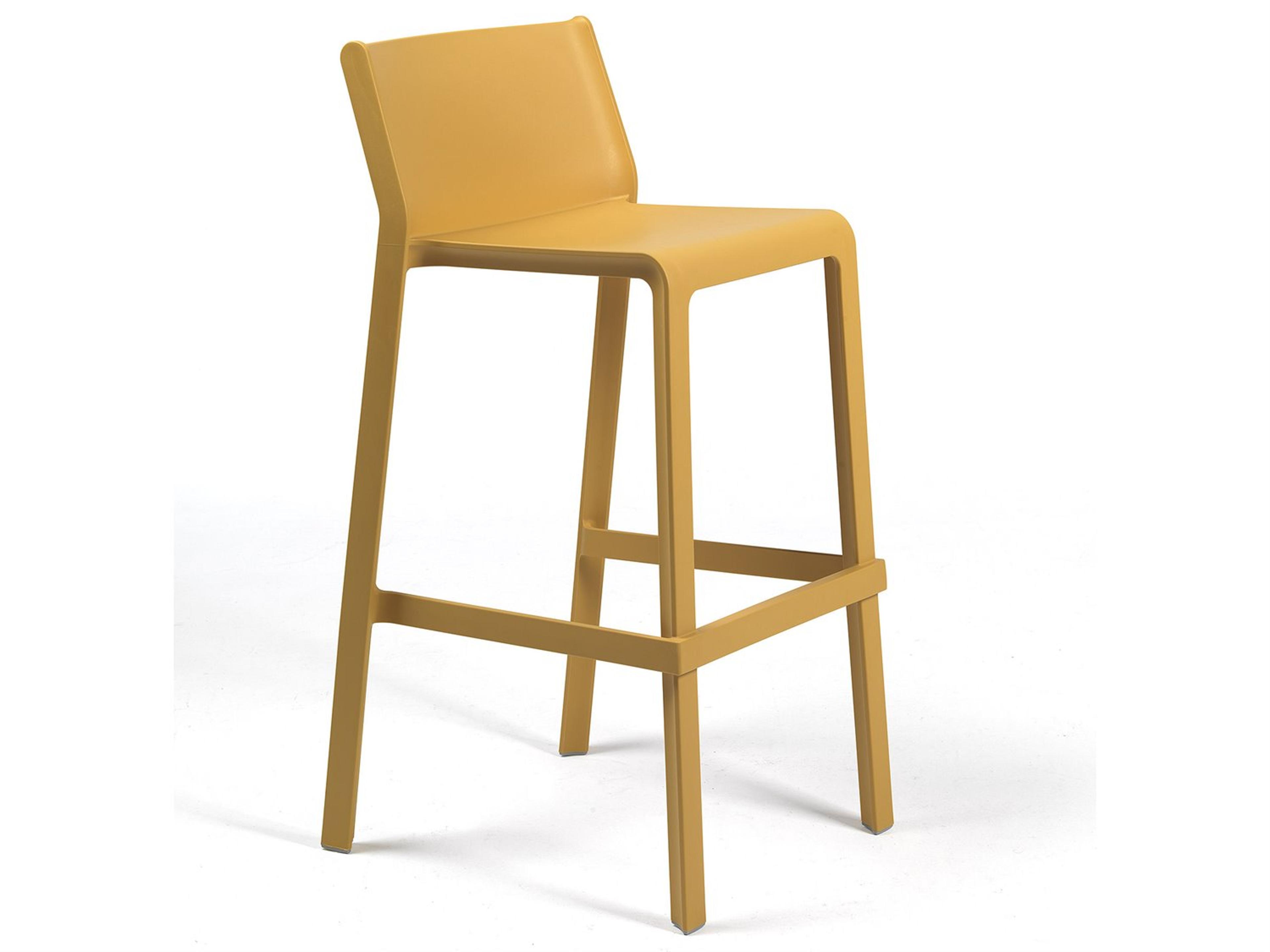Nardi Trill Resin Senape Stackable Patio Bar Stool