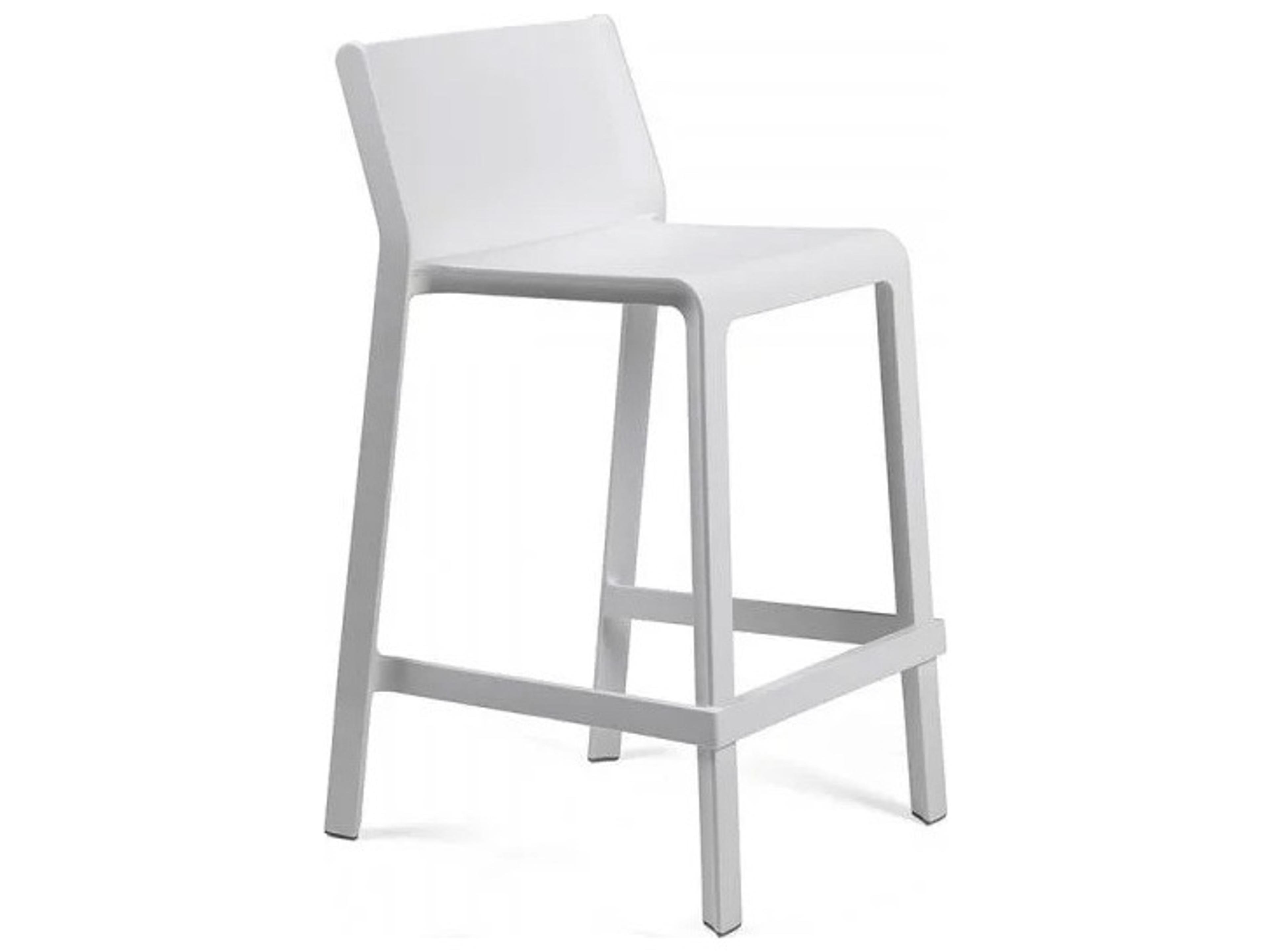 Nardi Trill Resin Bianco Stackable Stool Mini