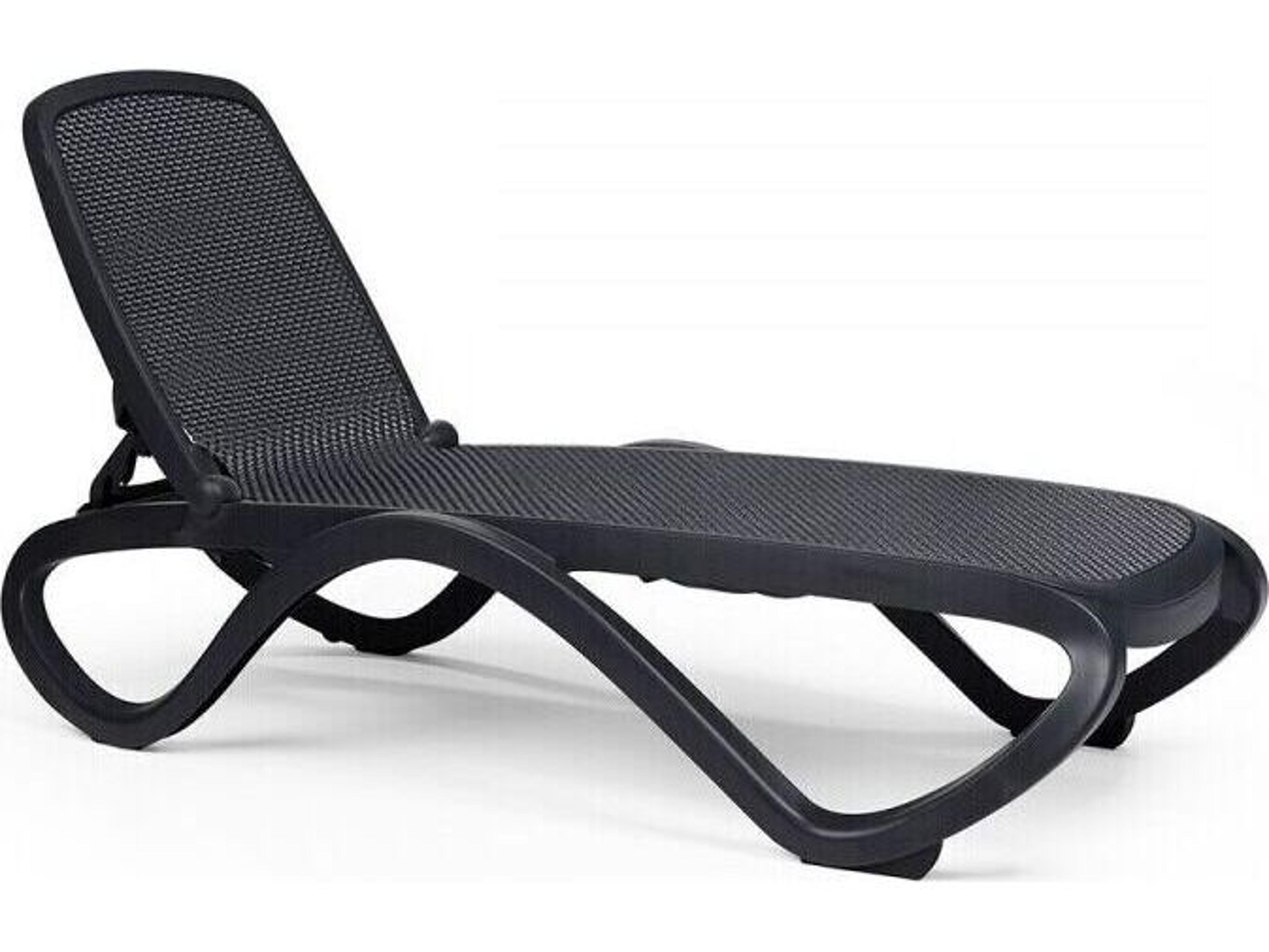 Nardi Omega Resin Antracite / Antracite Patio Chaise Lounge