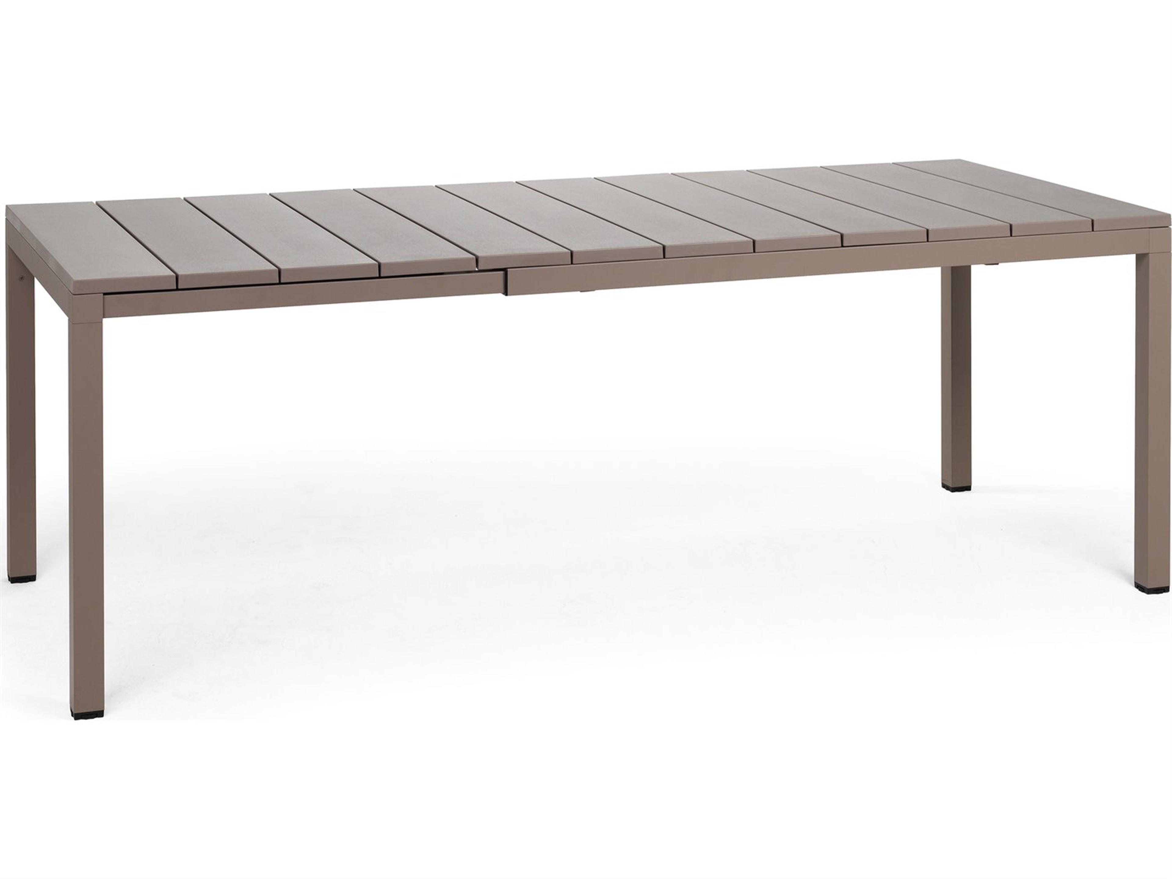 Nardi Rio Rectangular Extendable Outdoor Patio Dining Table
