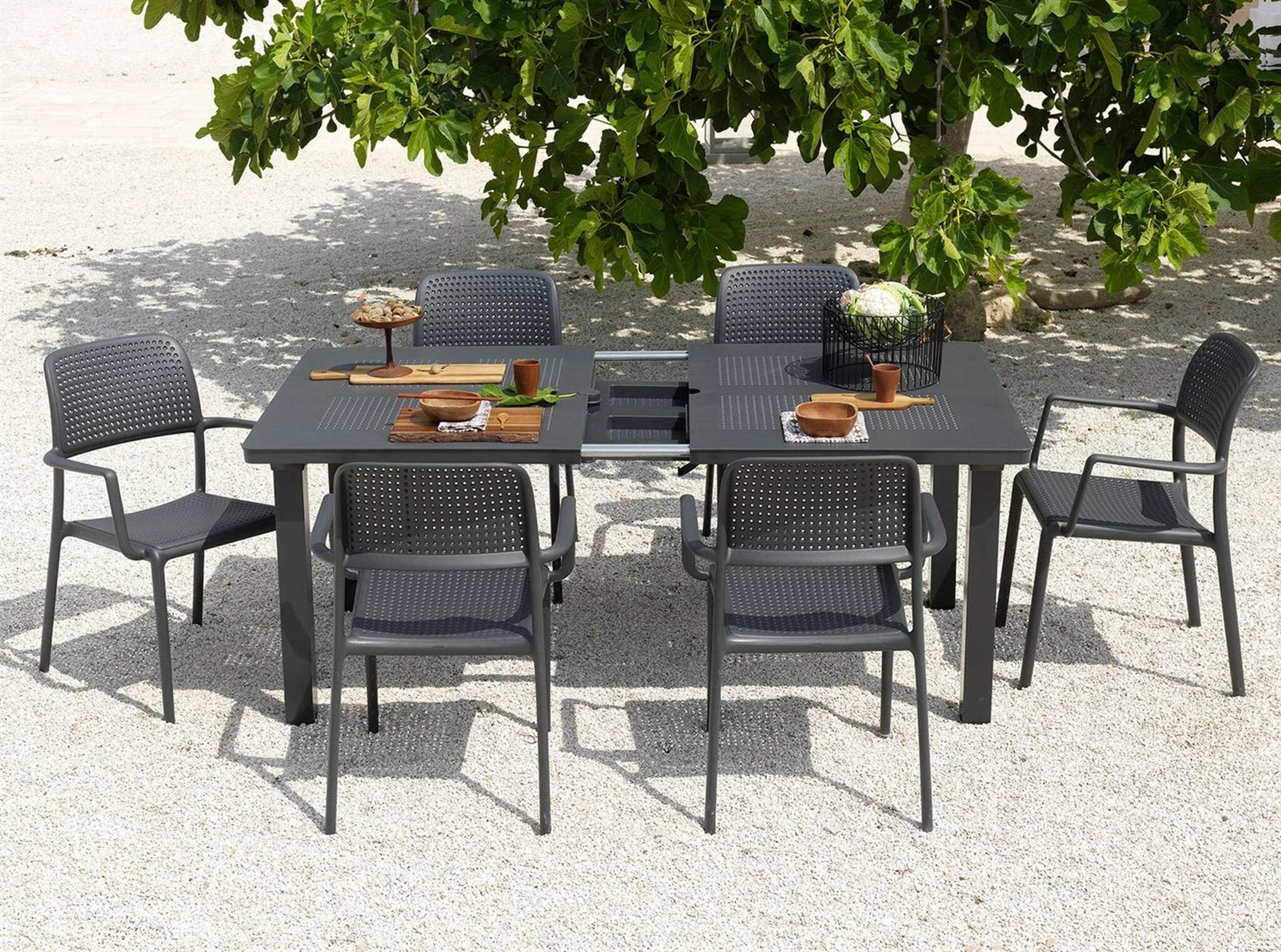 Nardi Bora Resin Antracite Outdoor Patio Dining Set