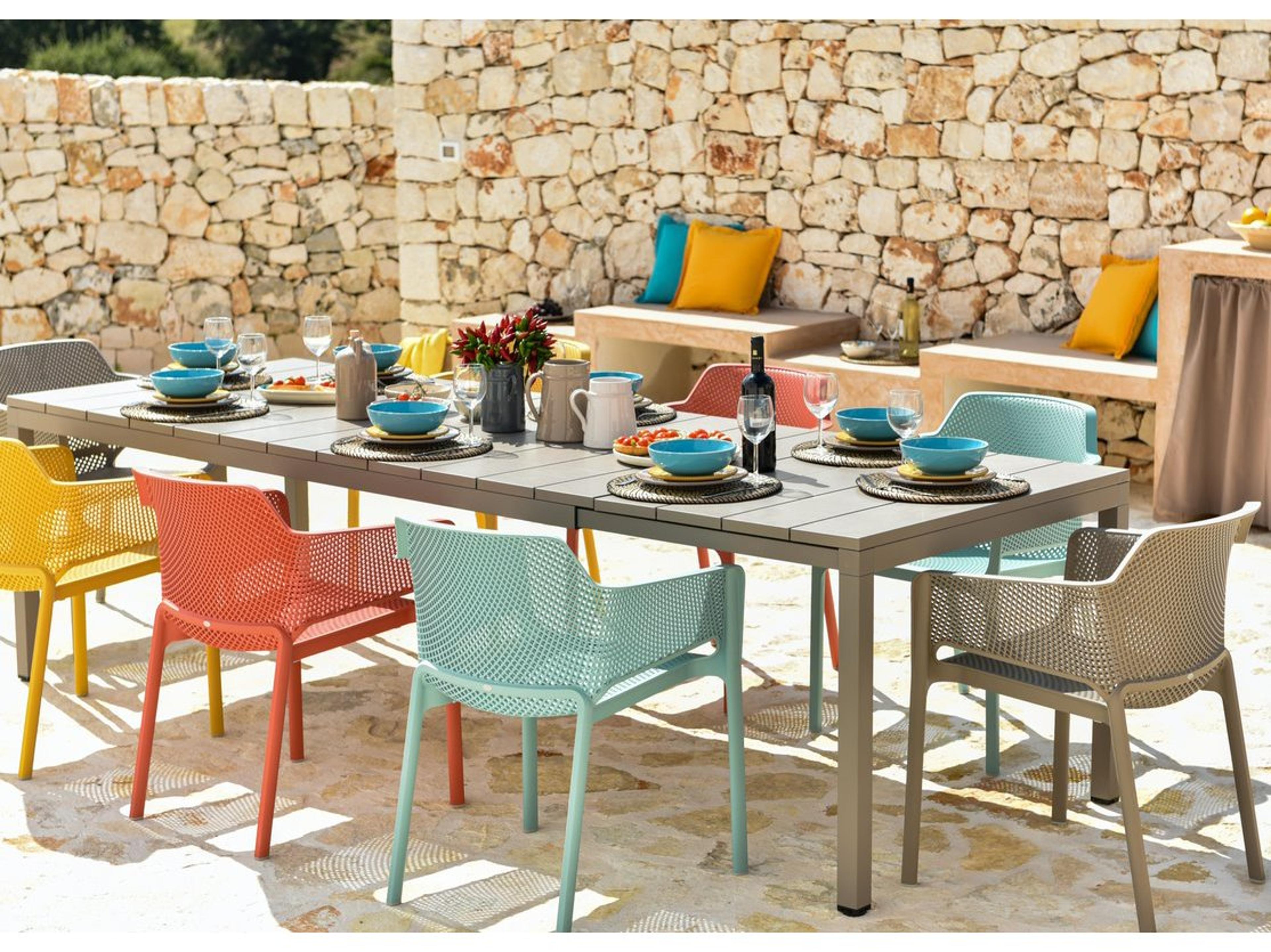 Nardi NET Resin Outdoor Patio Dining Set