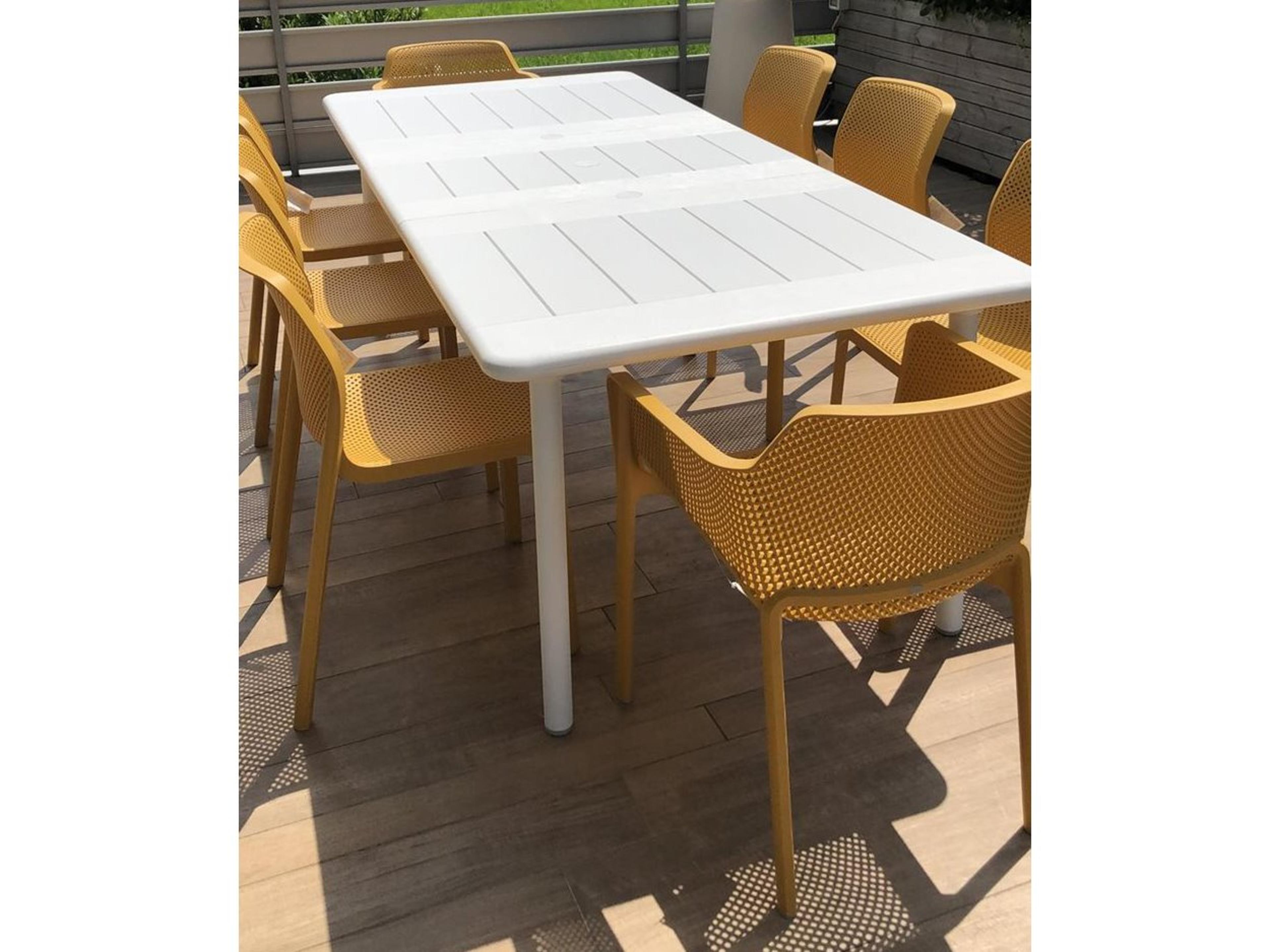 Nardi NET Resin Senape/Bianco Outdoor Patio Dining Set