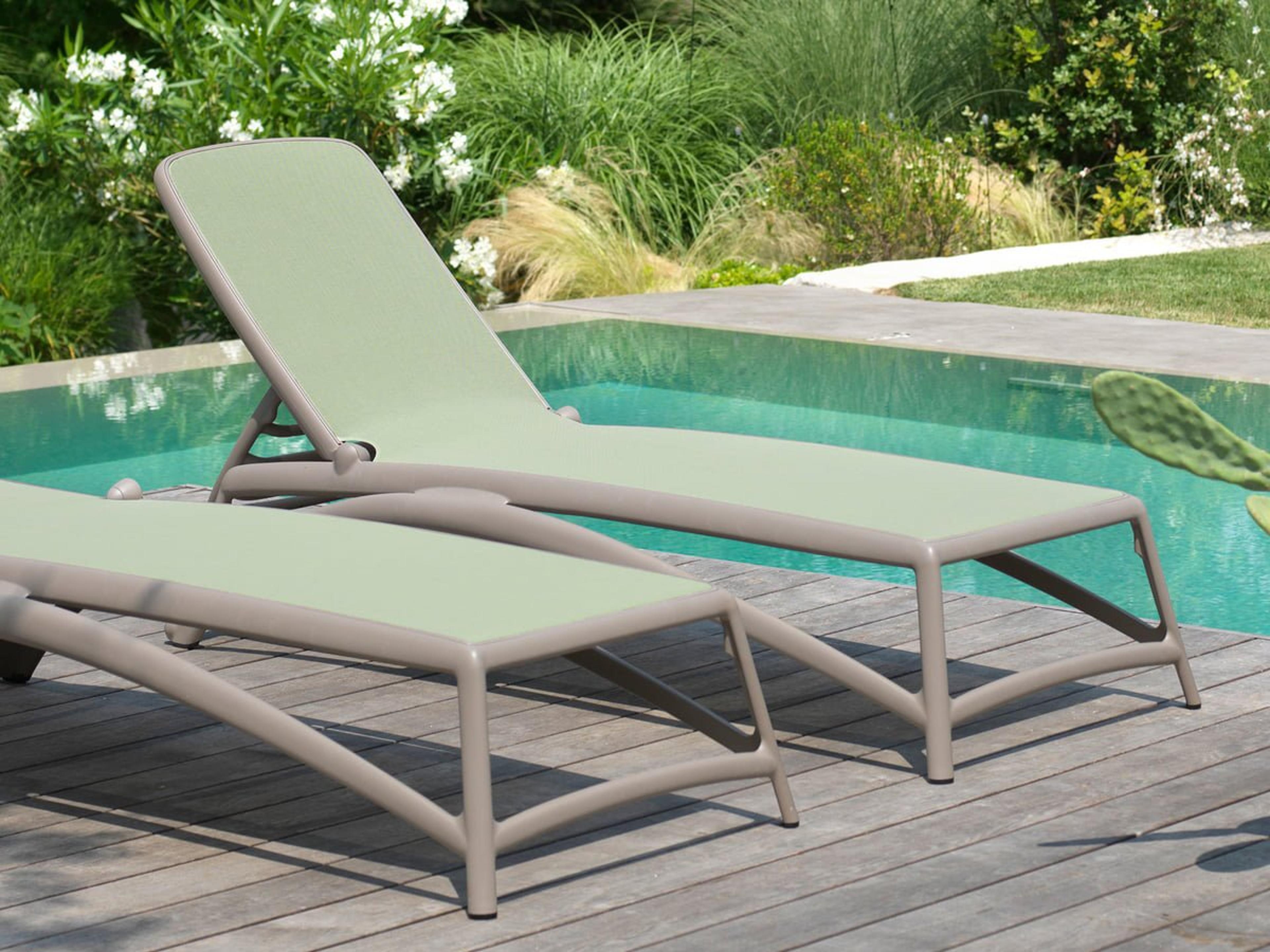 Nardi Atlantico Sling Resin Tortora Patio Lounge Set