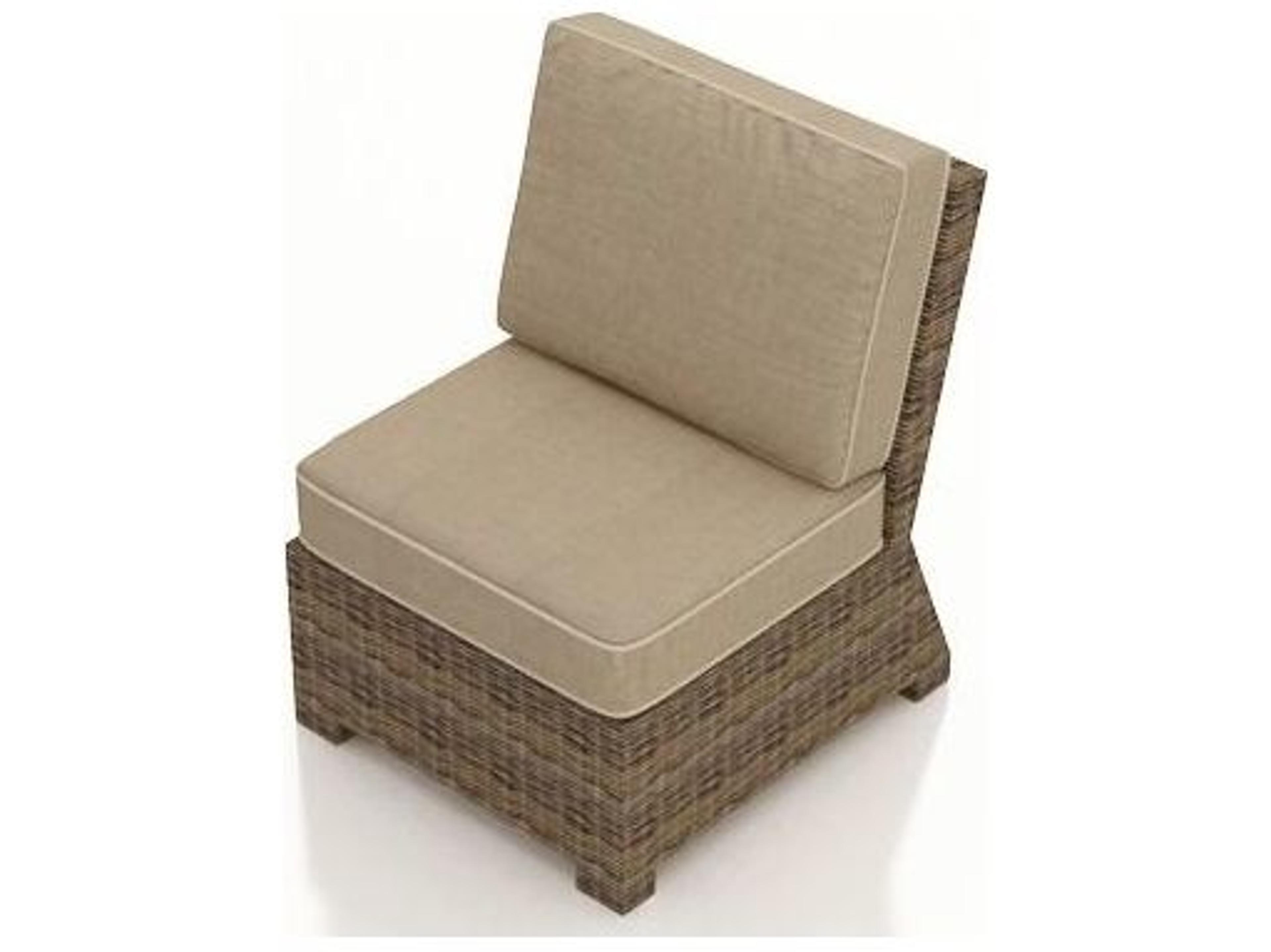 Cypress Wicker Heather Thick Modular Lounge Chair