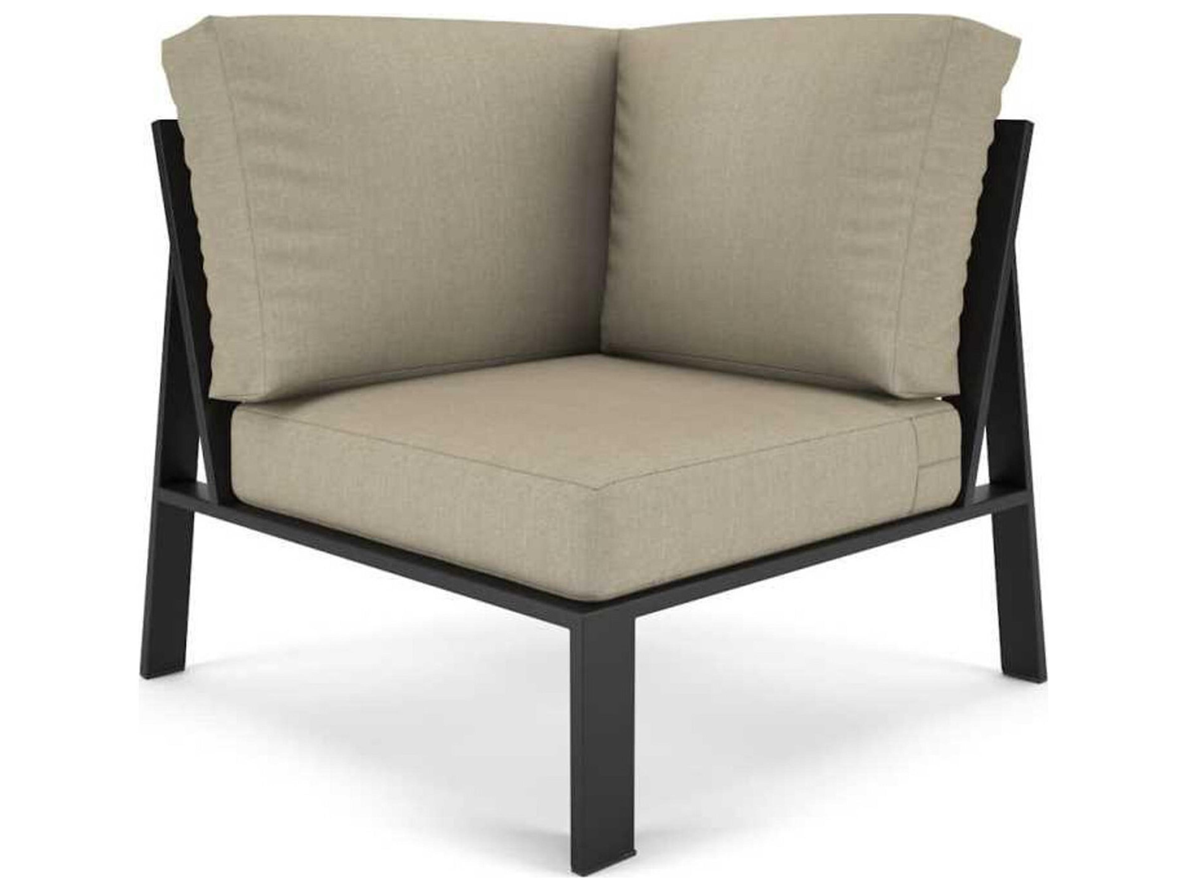Hanover Slat Aluminum Sectional 90 Degree Corner Lounge Chair