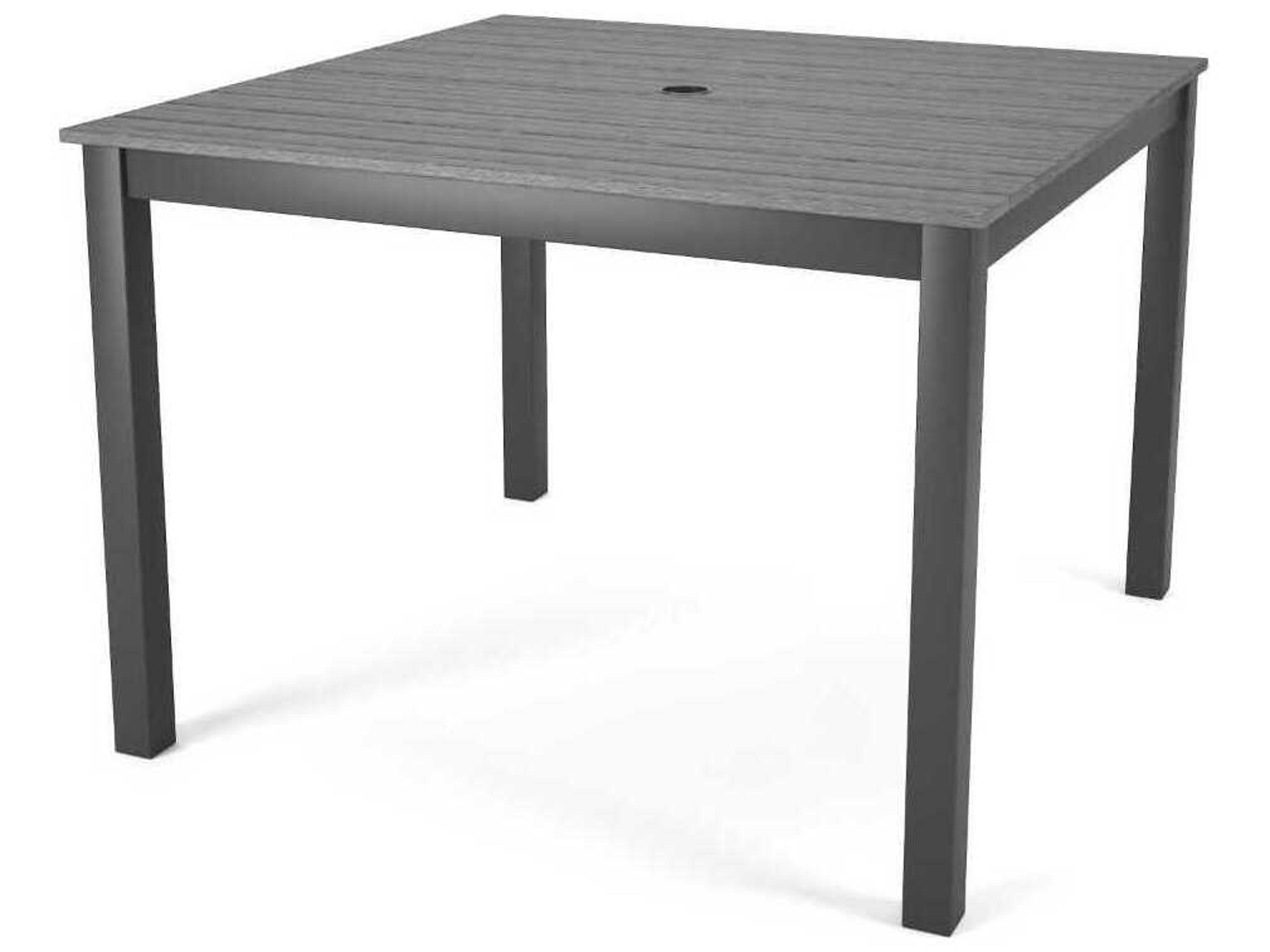 Forever Patio Ravello Dark Aluminum Square Duraboard Top Dining Table
