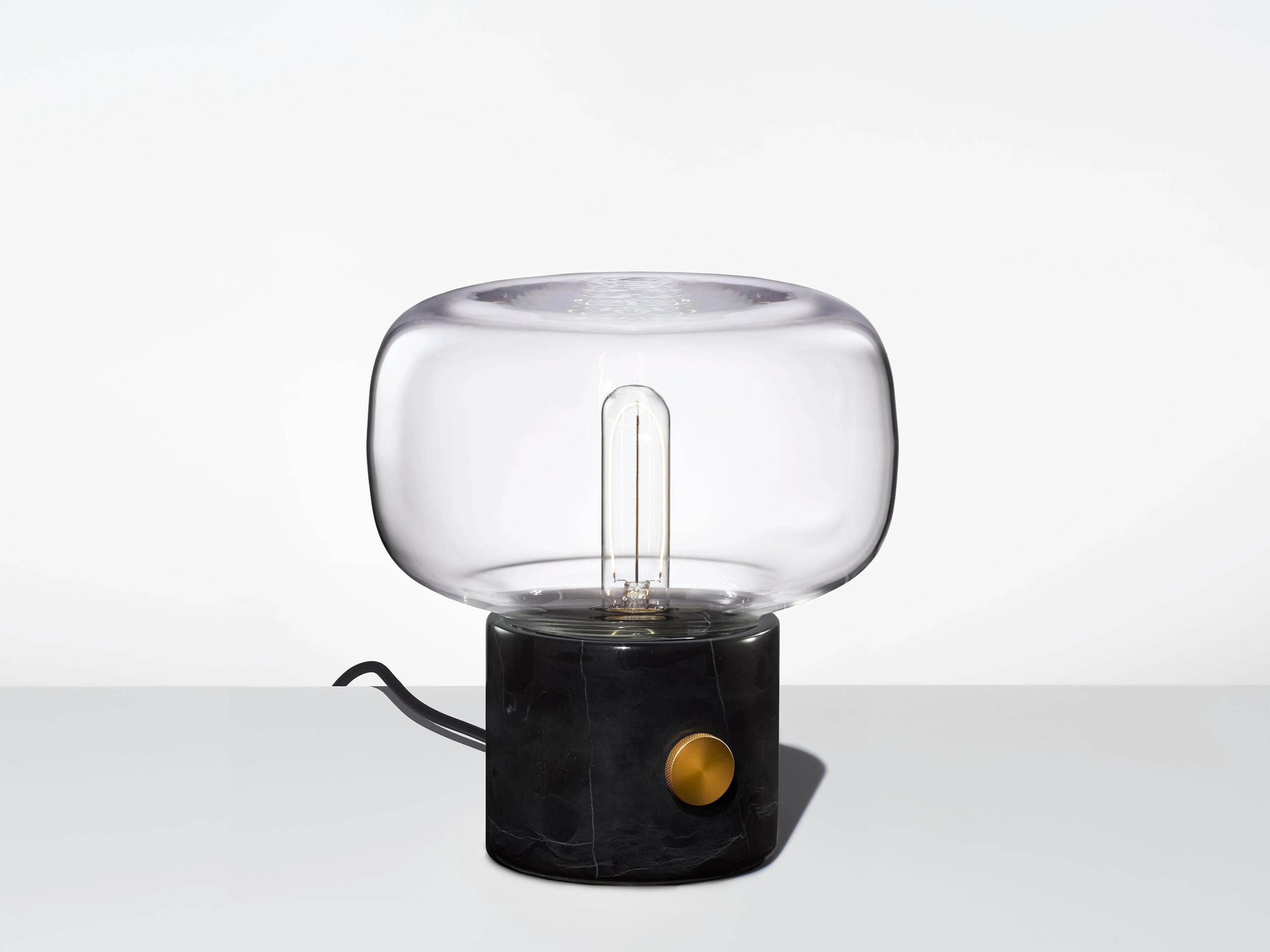 Niche Ionic Crystal Black Marble Table Lamp