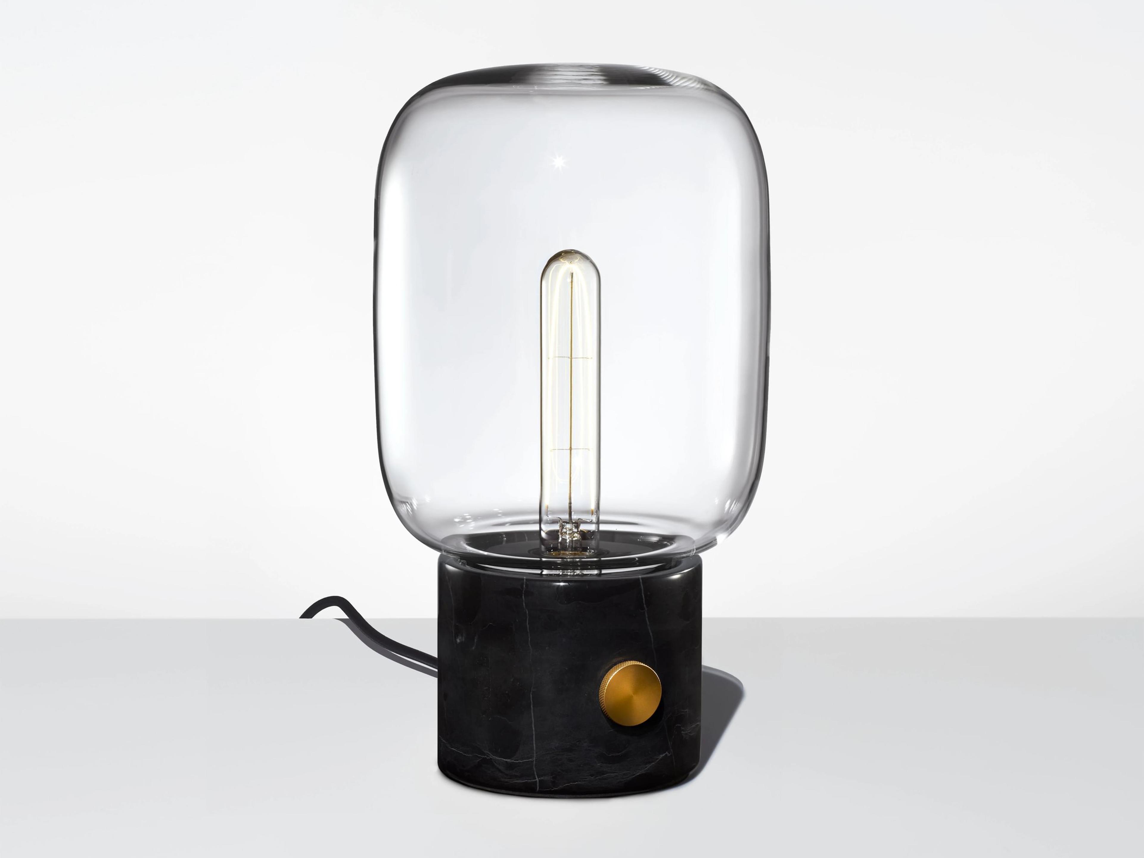 Niche Ionic Crystal Black Marble Table Lamp