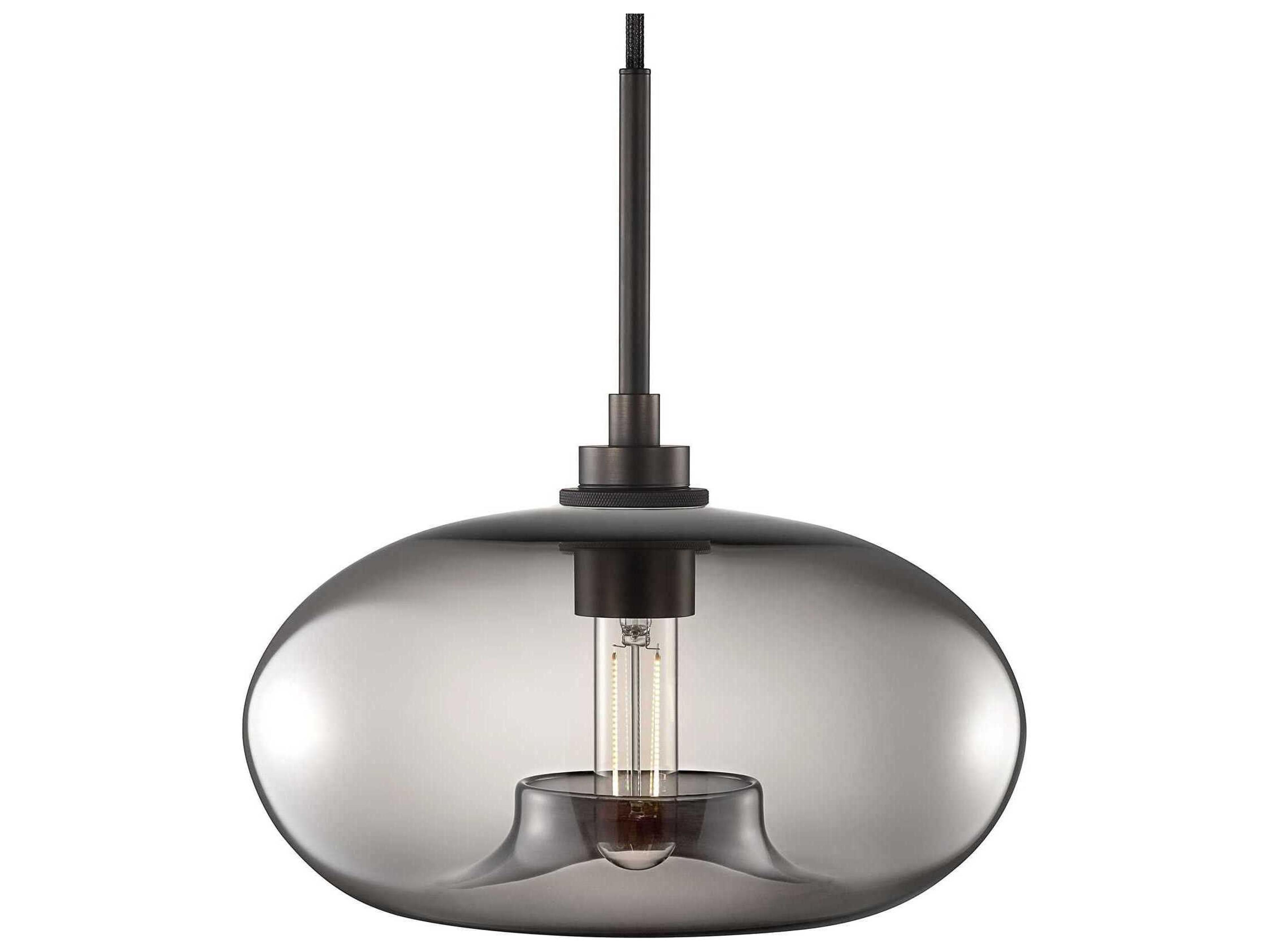 Niche Silica Aurora 1-Light Gray Round Mini Pendant