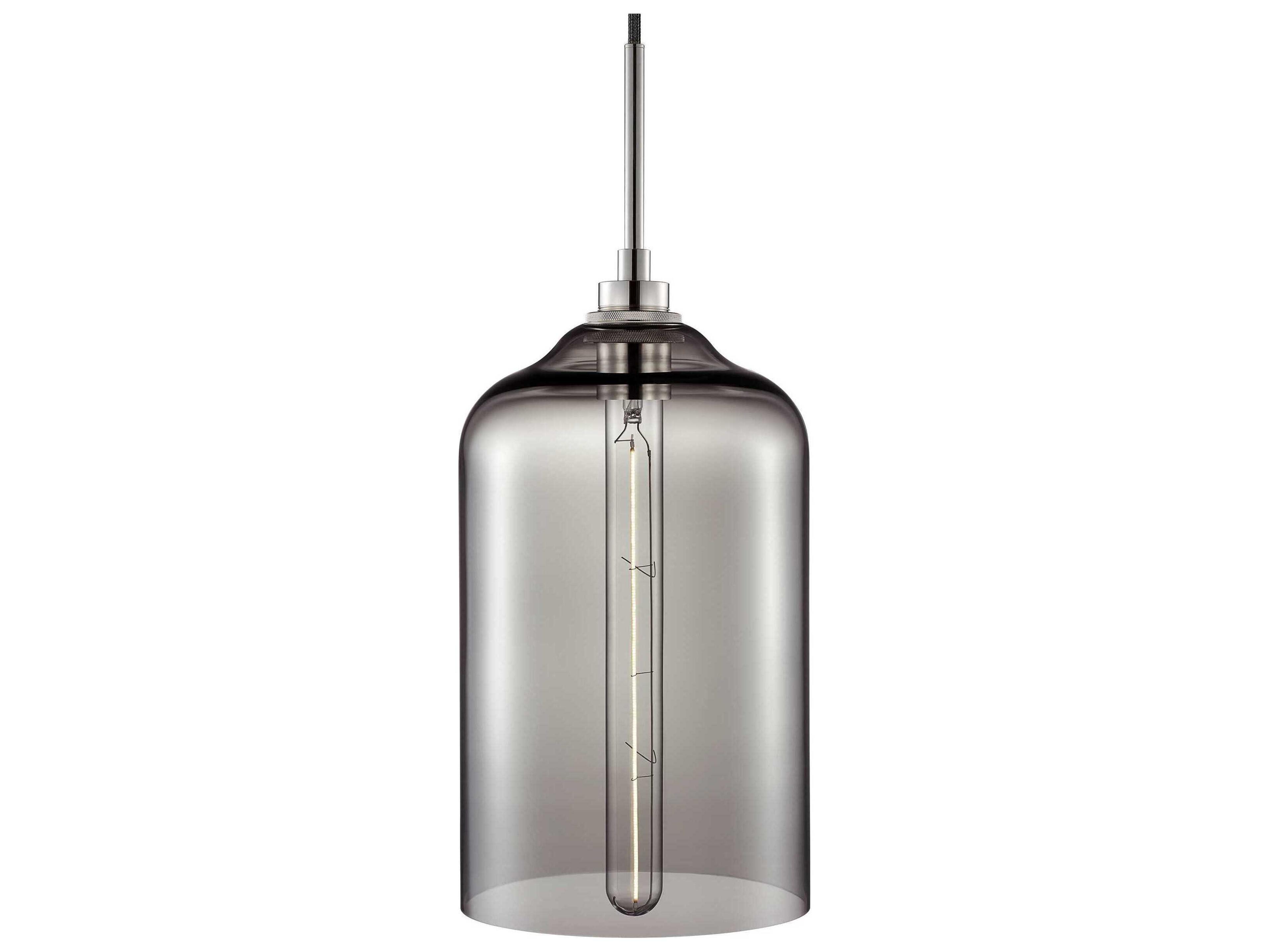 Niche Silica Bella 1-Light Gray Bell Mini Pendant