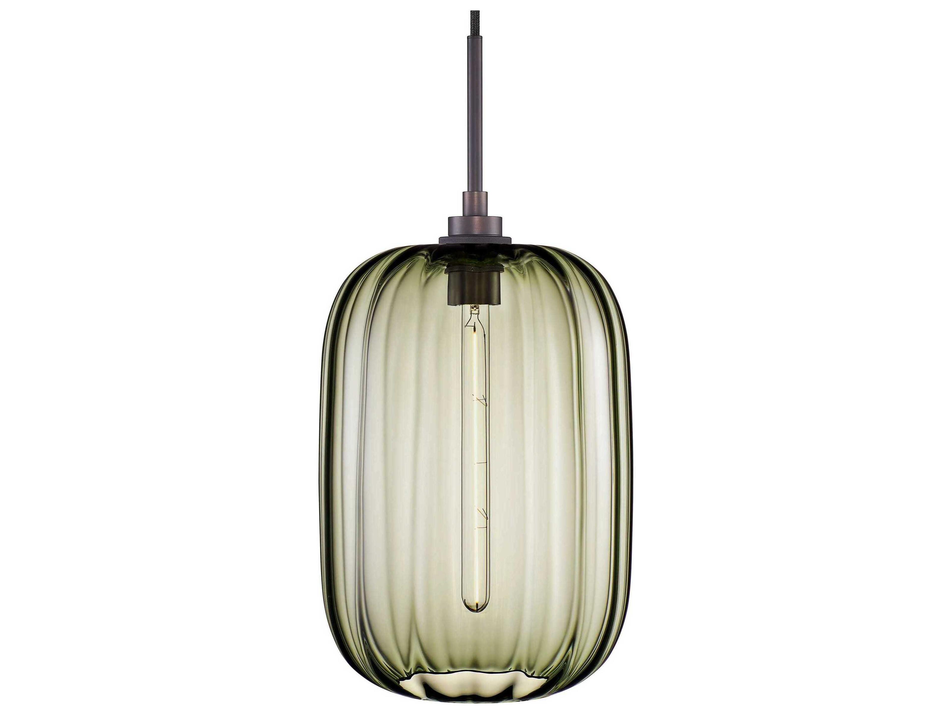 Niche Balon Optique 1-Light Moss Green Mini Pendant