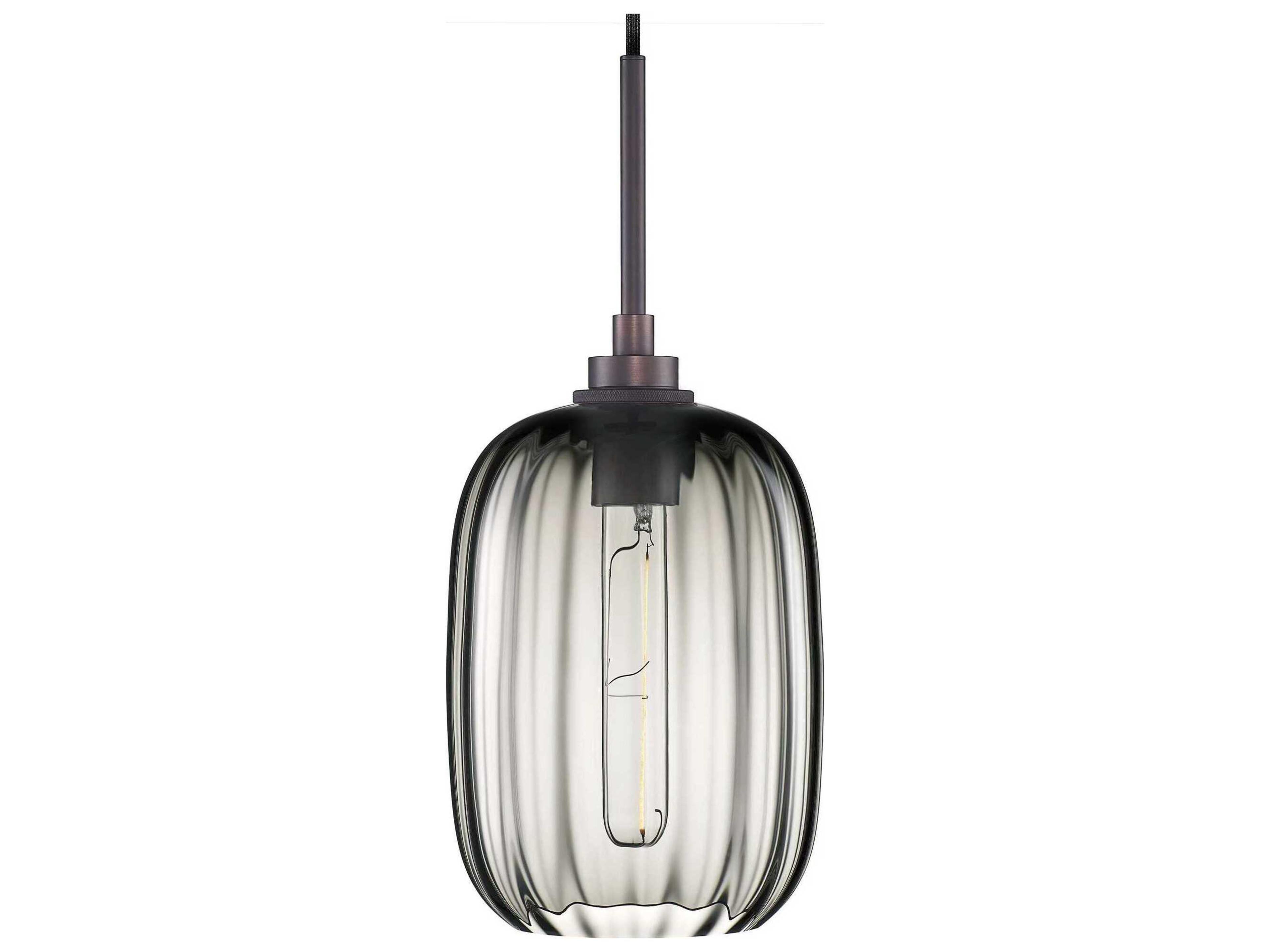Niche Balon Optique 1-Light Gray Mini Pendant