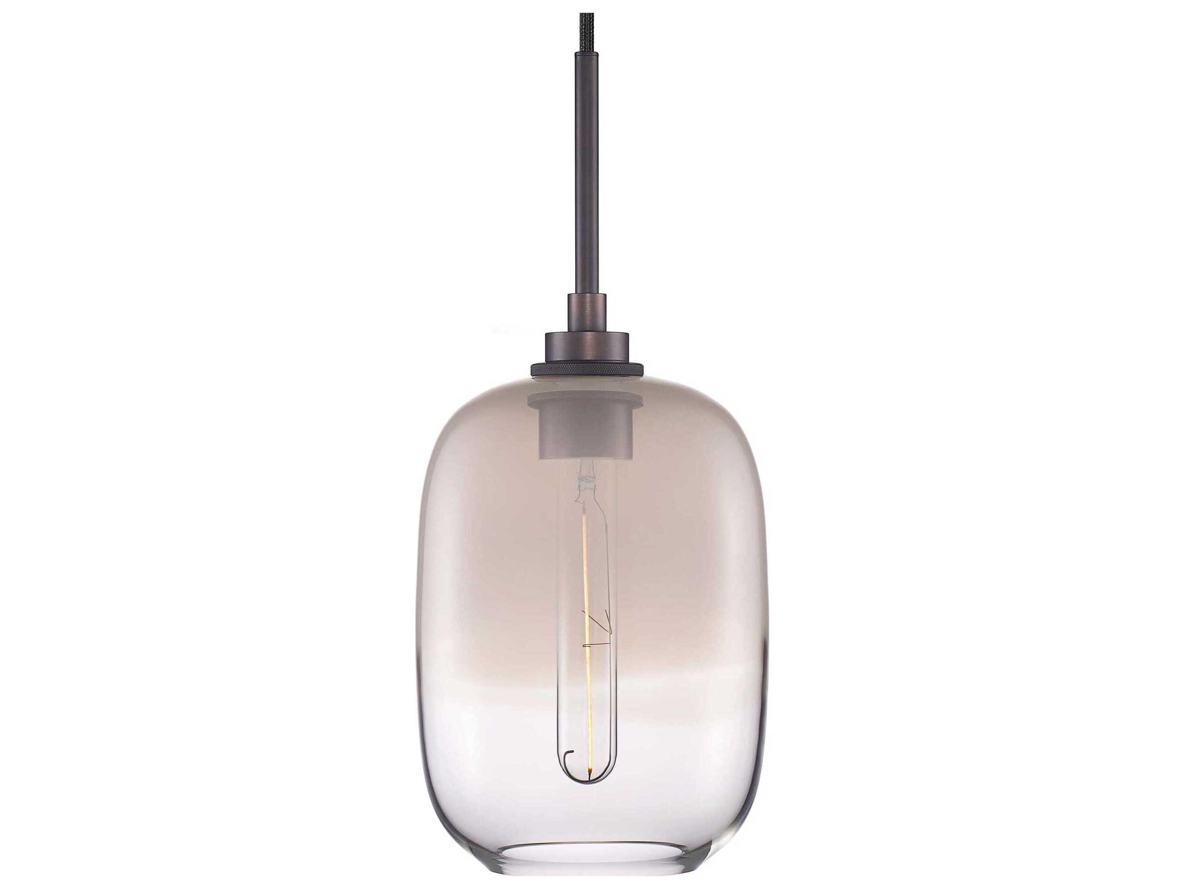 Niche Balon Ombra 1-Light Opaline Clear Gray Mini Pendant