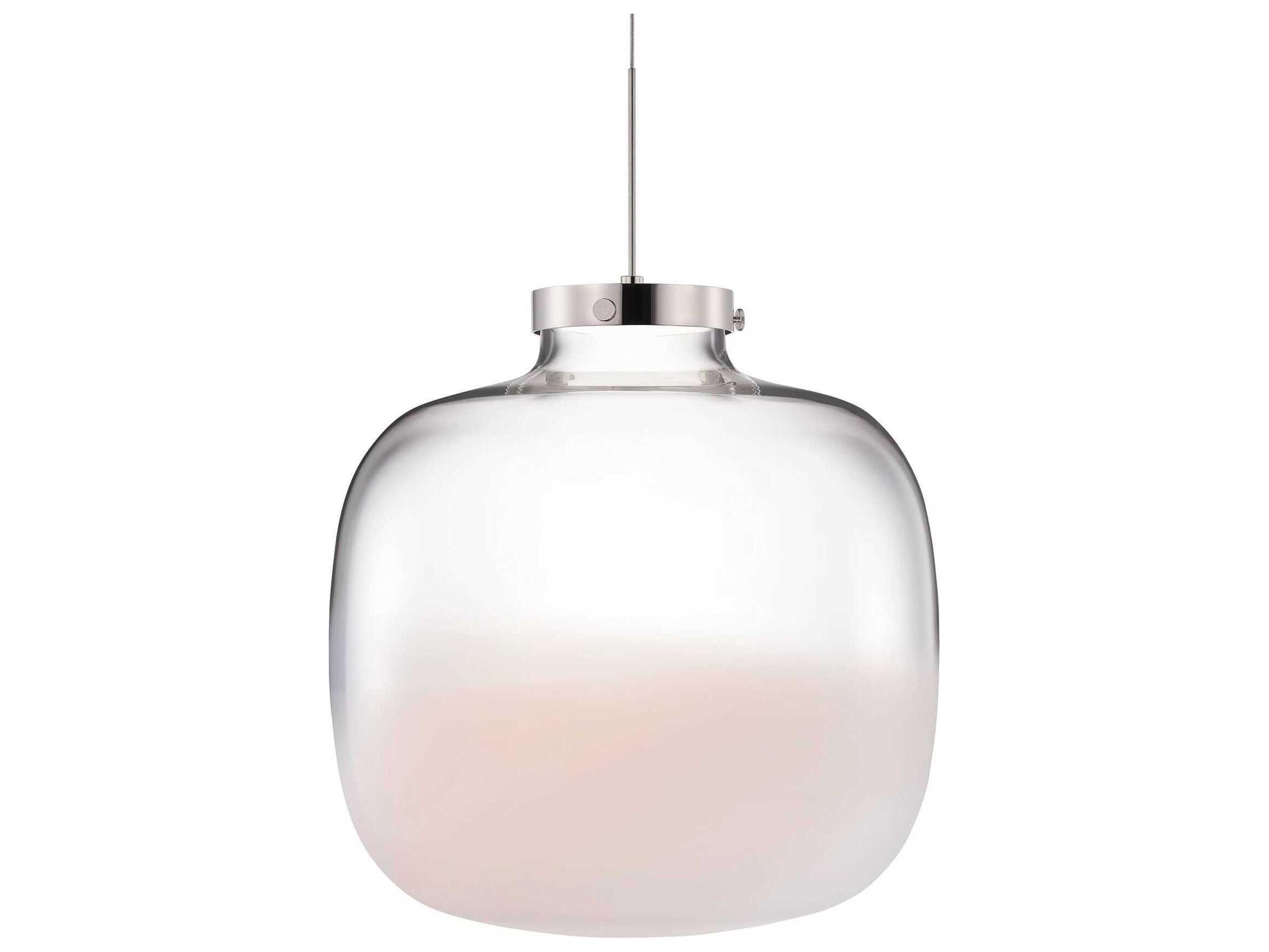 Constellation Brava Wide Opaline Clear White Pendant