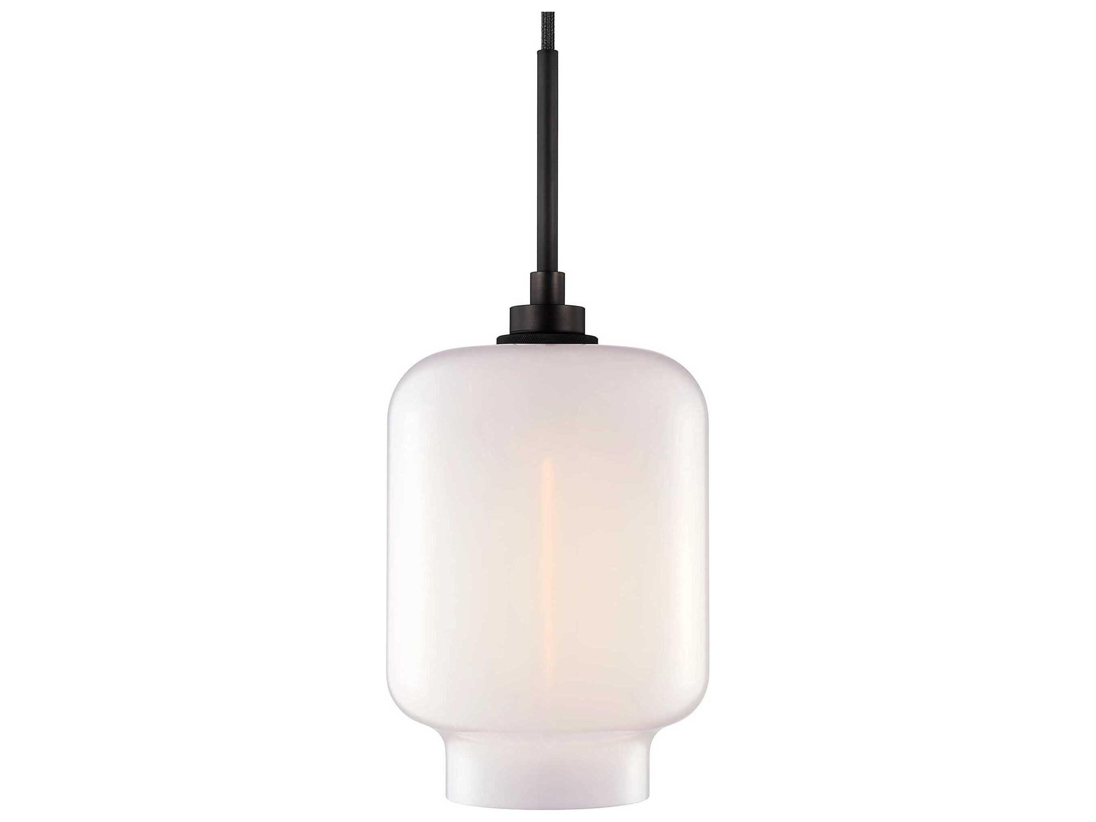 Niche Crystalline Calla 1-Light Opaline White Mini Pendant