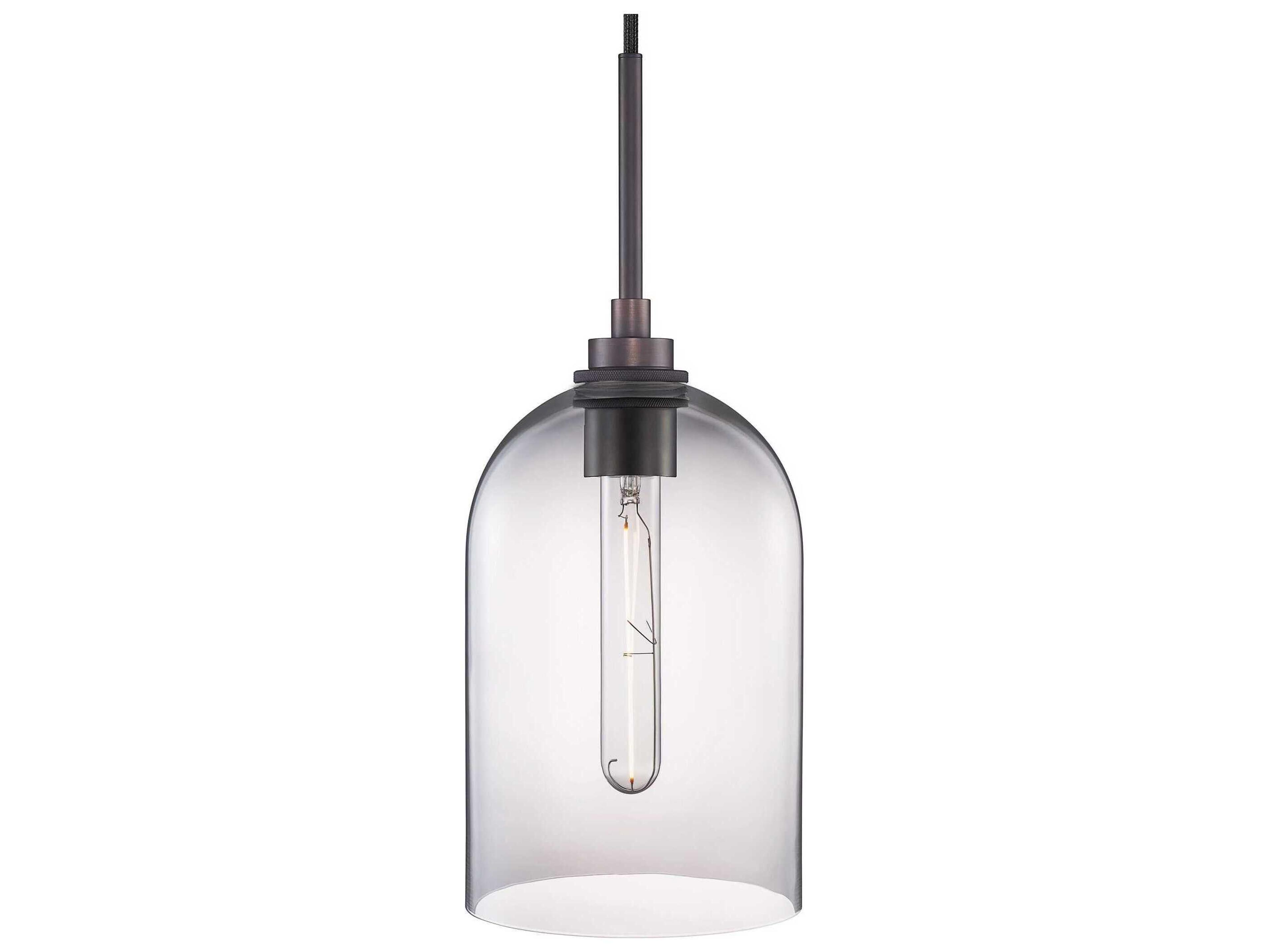 Niche Cloche 1-Light Clear Bell Mini Pendant