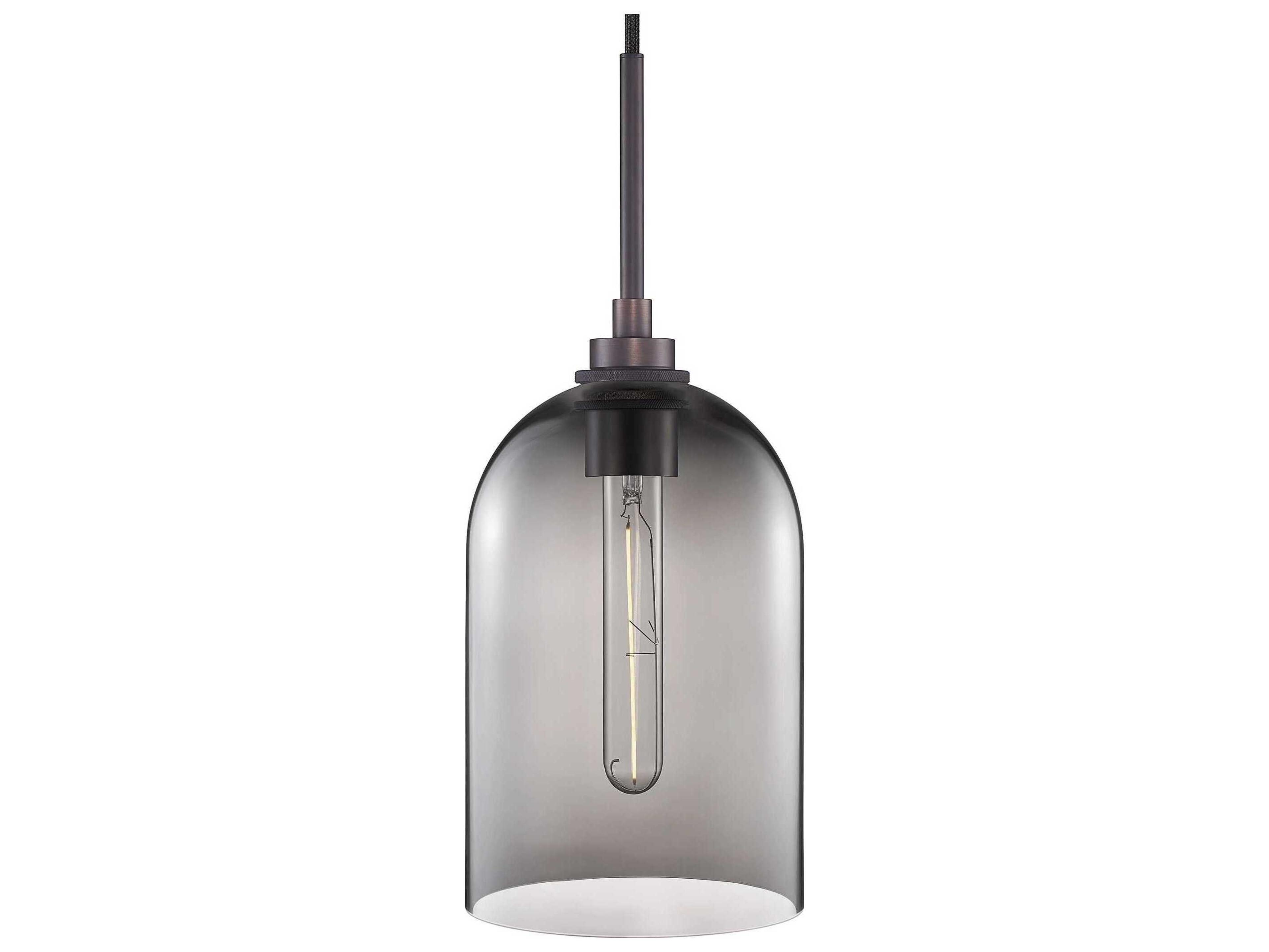 Niche Cloche 1-Light Gray Bell Mini Pendant