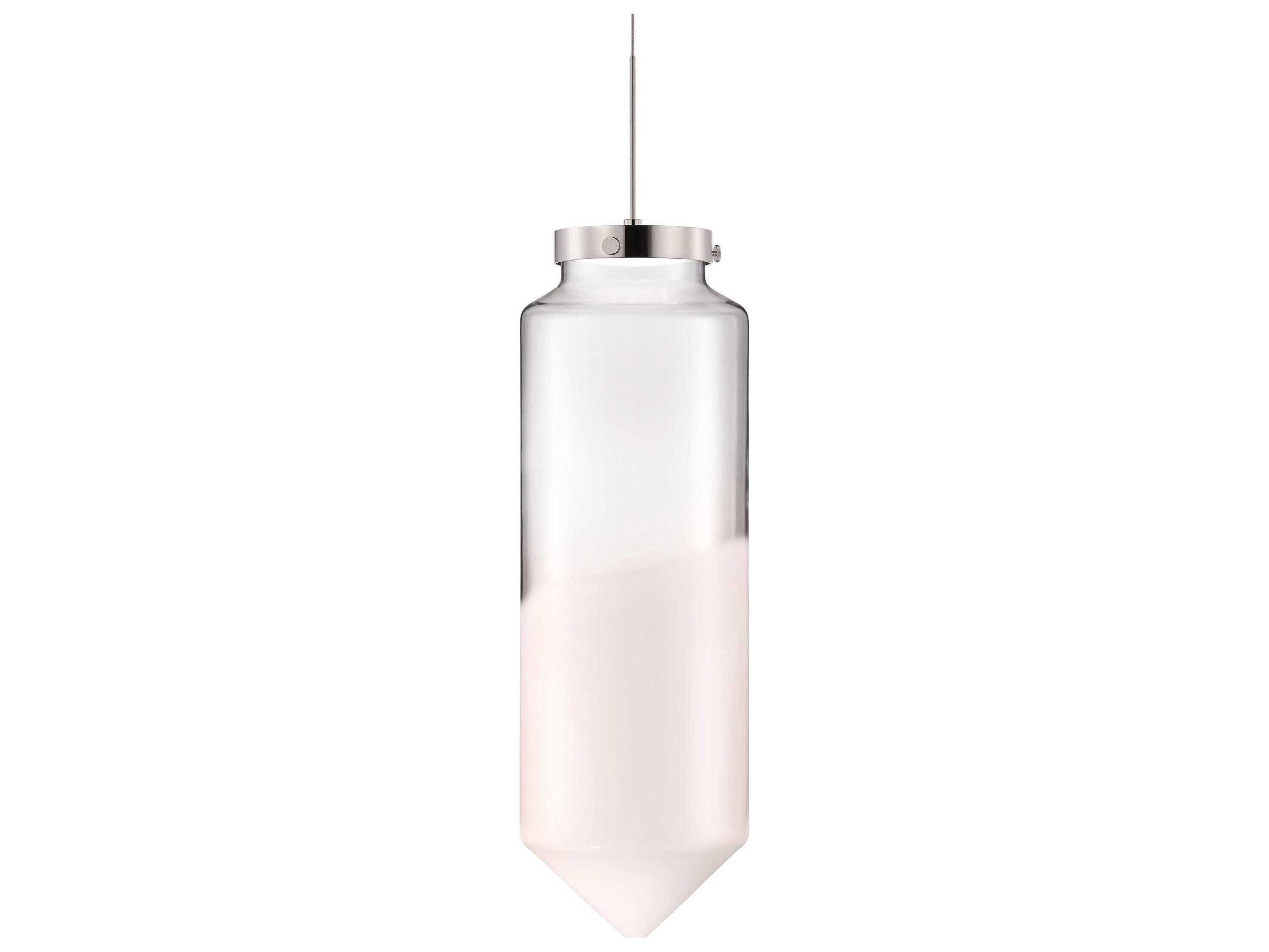 Niche Constellation Dart Grand Opaline Clear White Cylinder Mini Pendant