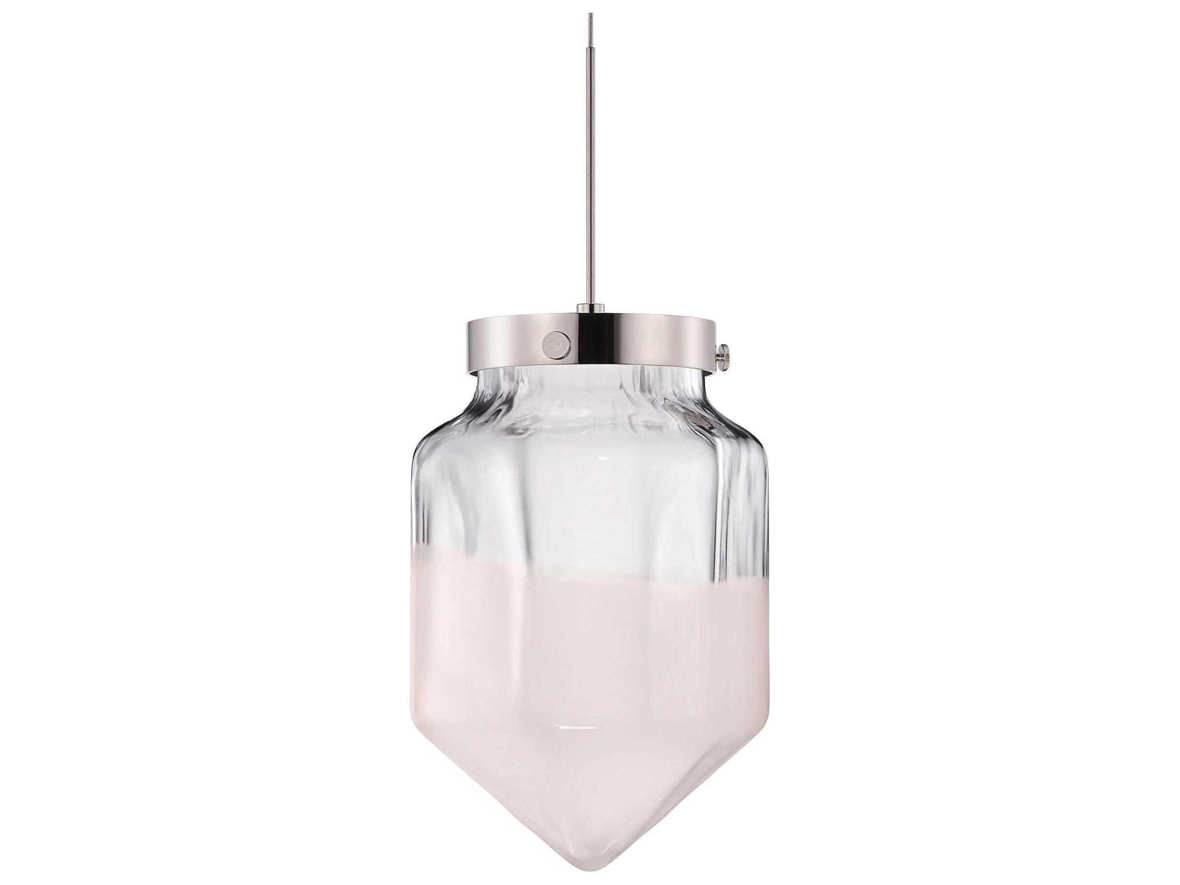 Niche Constellation Facet Petite Opaline Clear White Mini Pendant