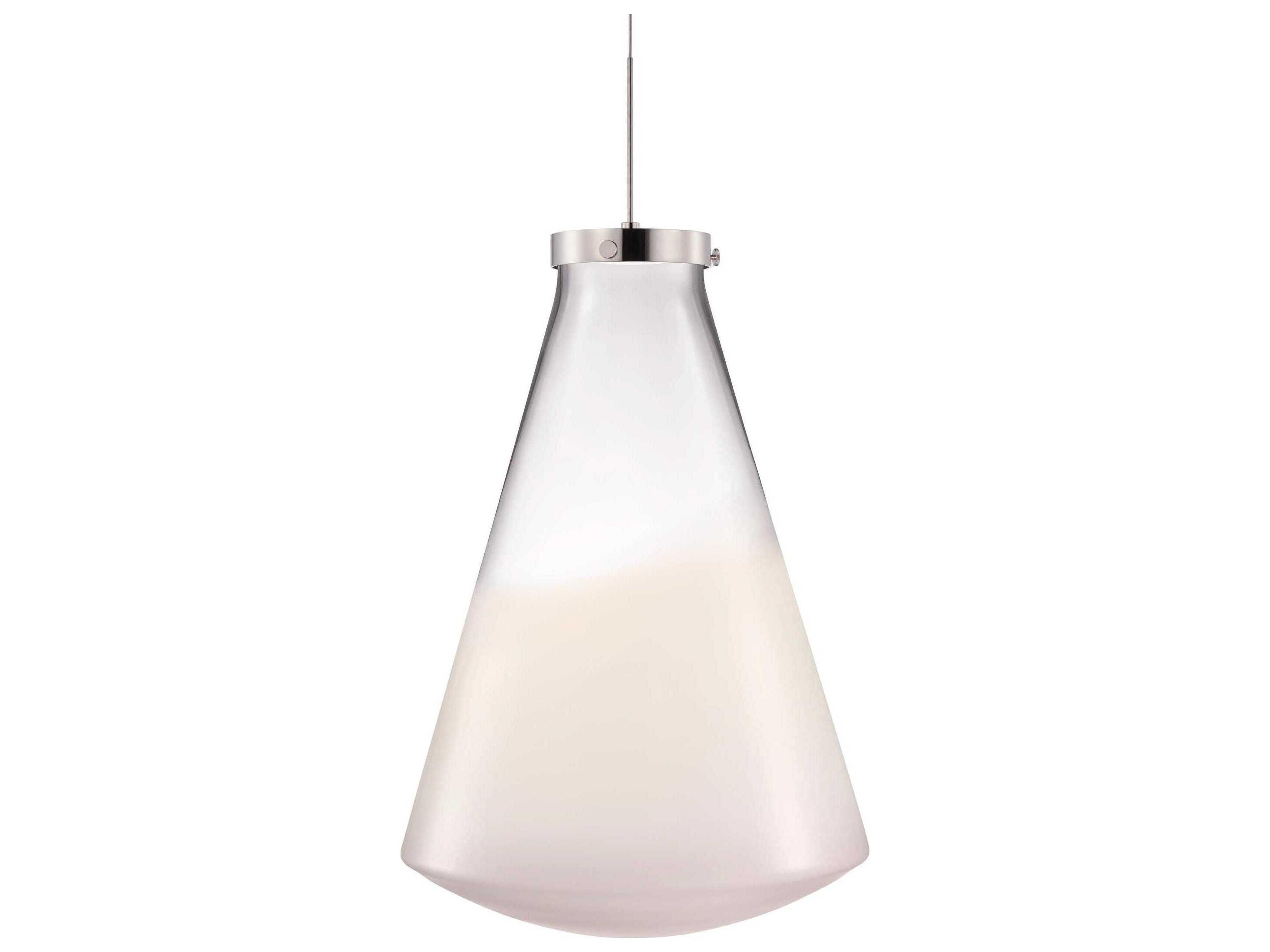 Niche Constellation Flask Grand Opaline Clear White Pendant