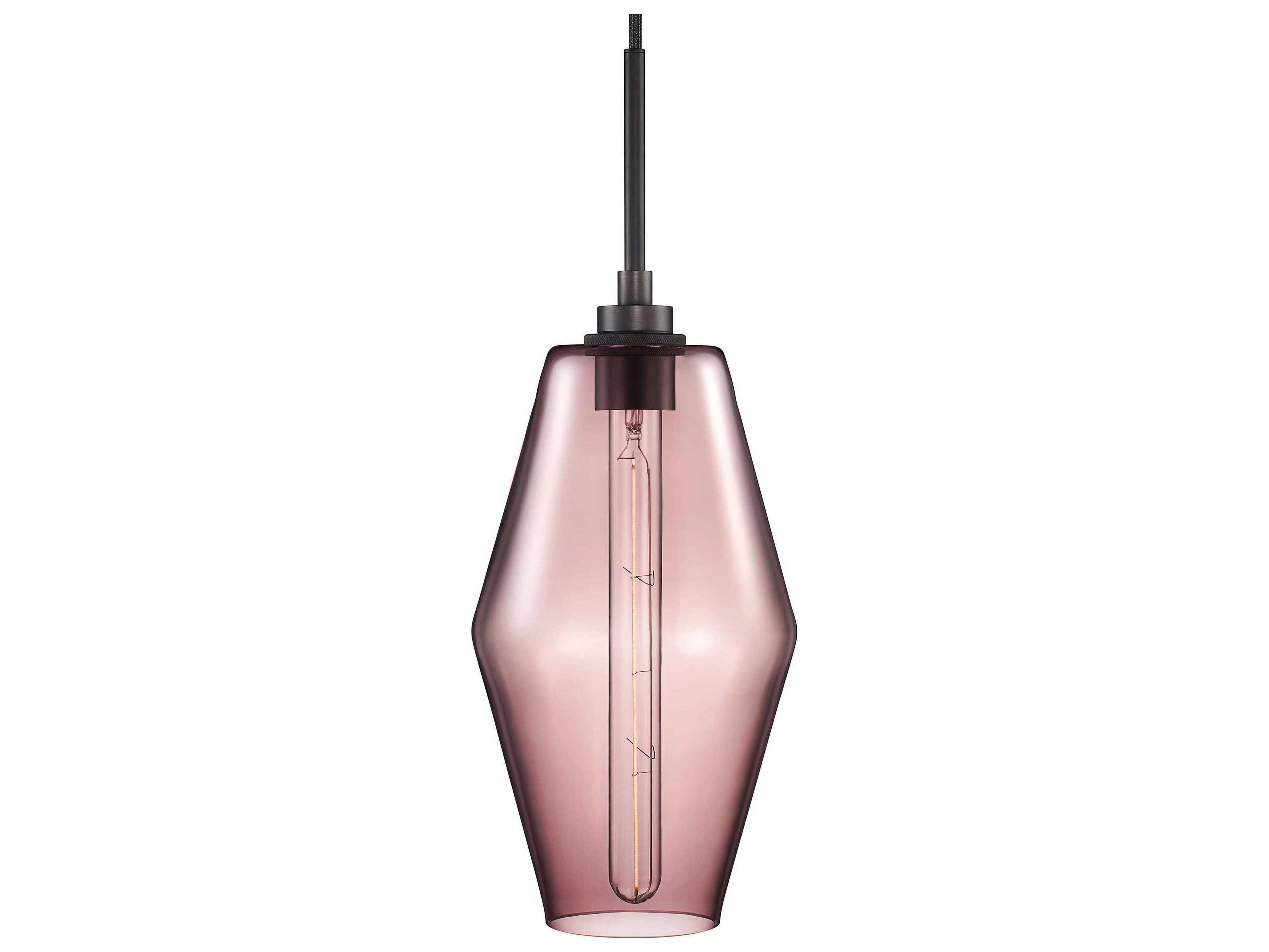 Niche Marquise 1-Light Fig Pink Mini Pendant