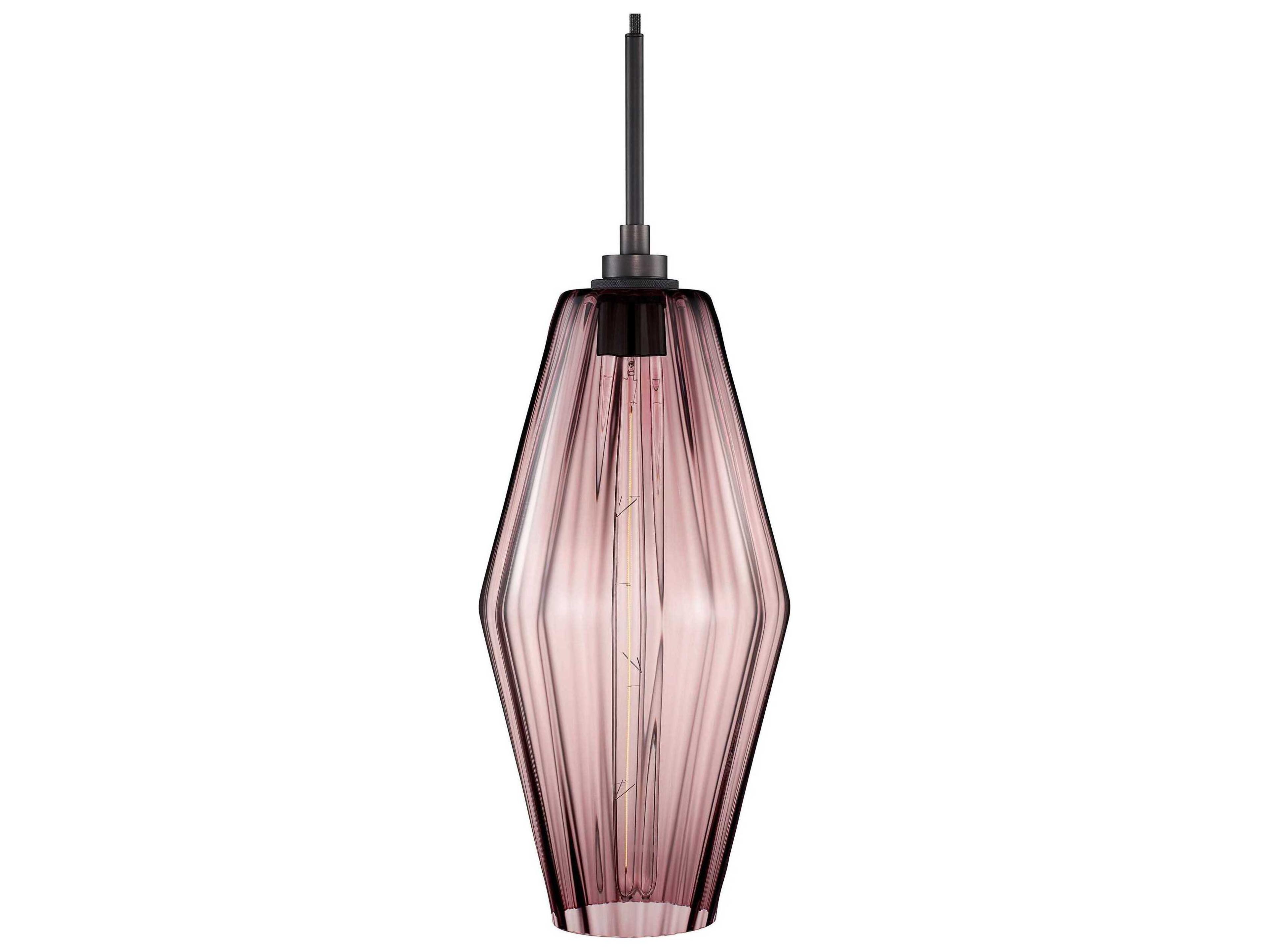Niche Marquise Grand 1-Light Fig Optique Pink Mini Pendant