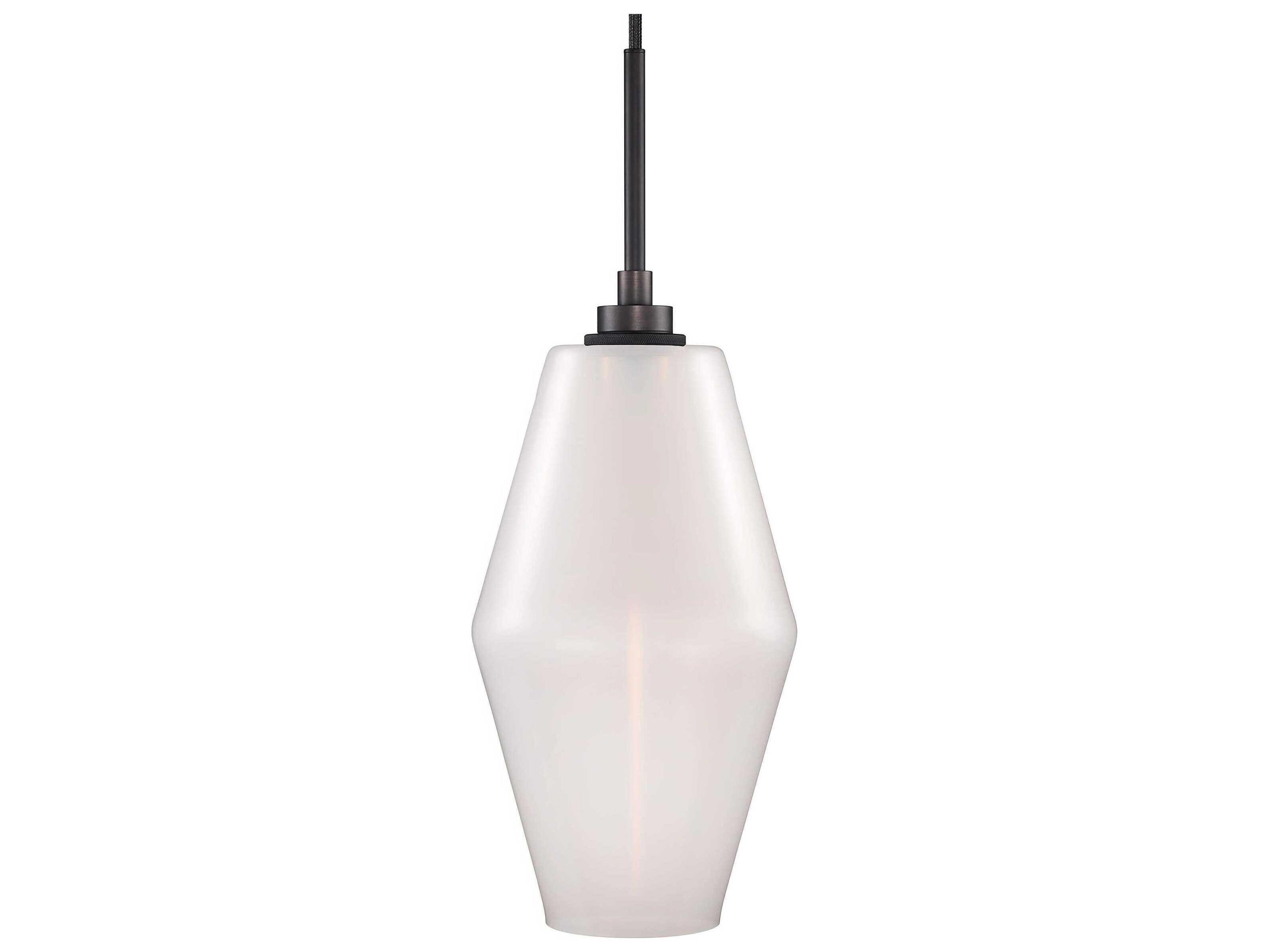 Niche Marquise 1-Light Opaline White Mini Pendant