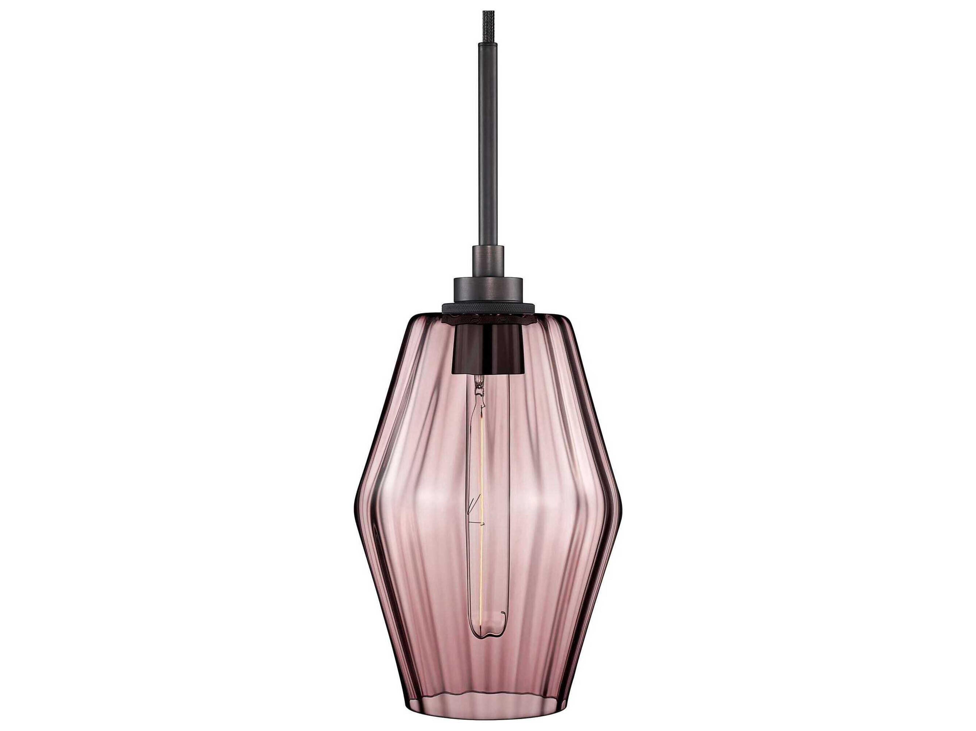 Niche Marquise Petite 1-Light Fig Optique Pink Mini Pendant
