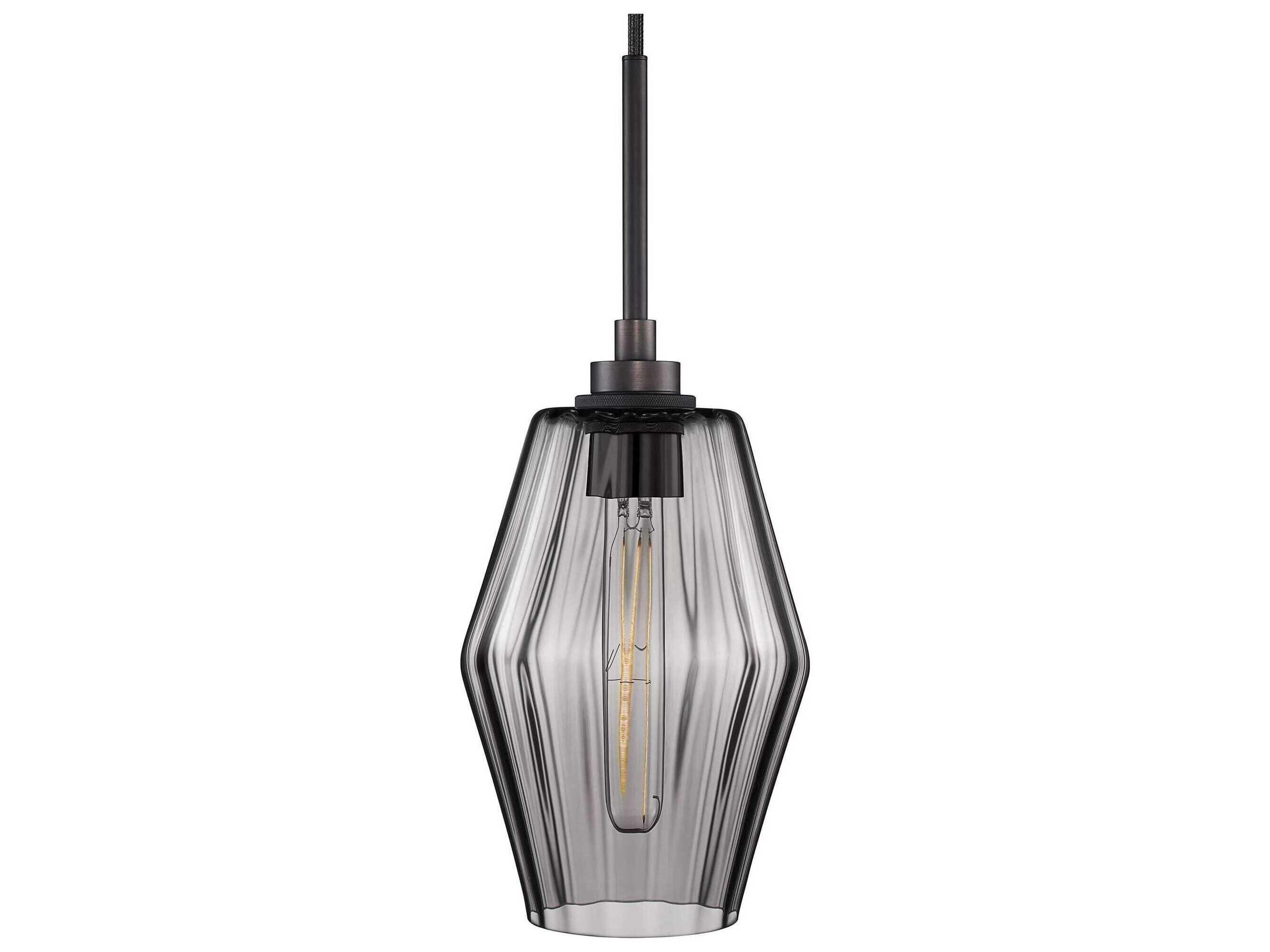 Niche Marquise Petite 1-Light Gray Optique Mini Pendant