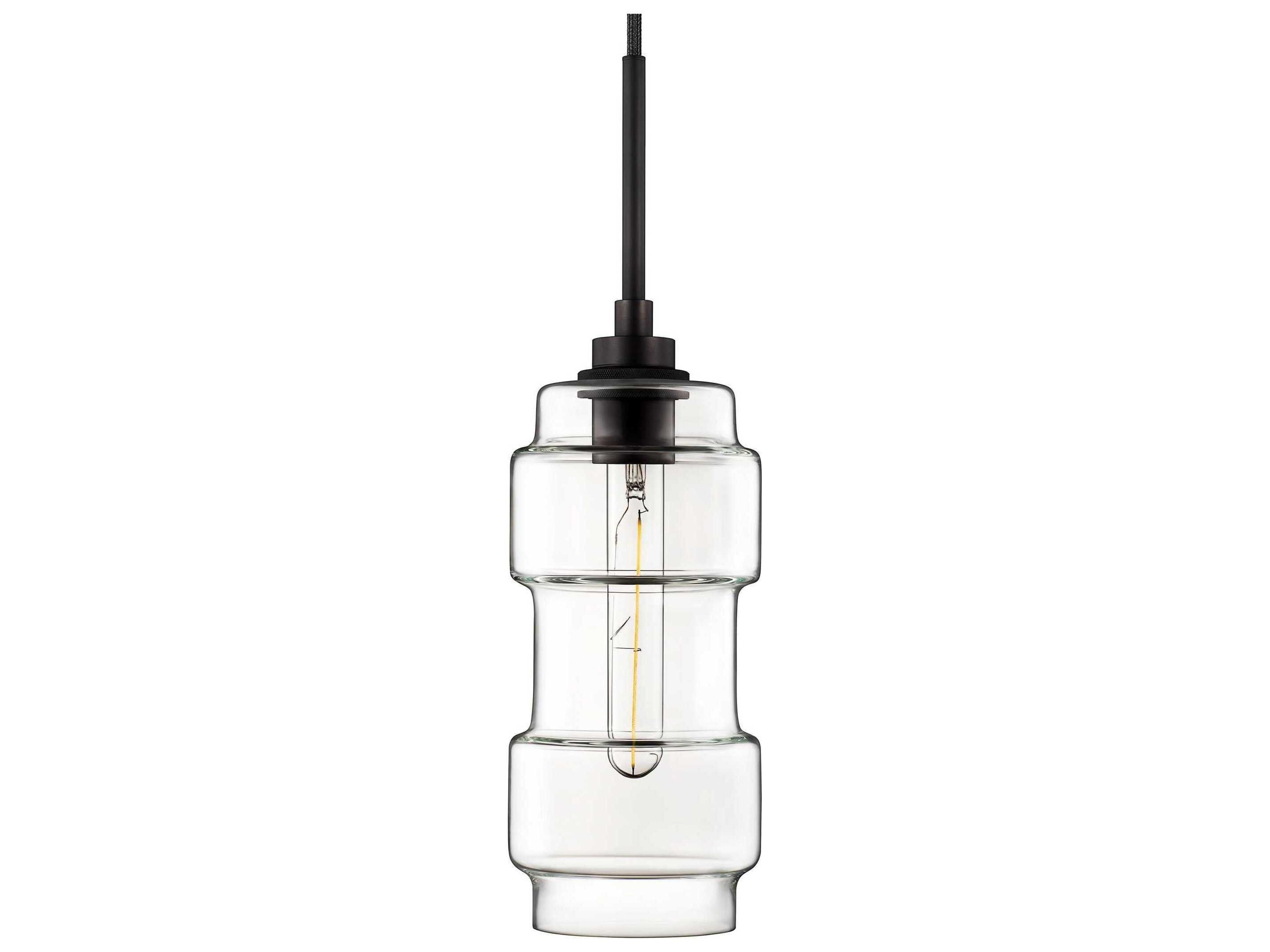 Niche Muralla 1-Light Clear Cylinder Mini Pendant
