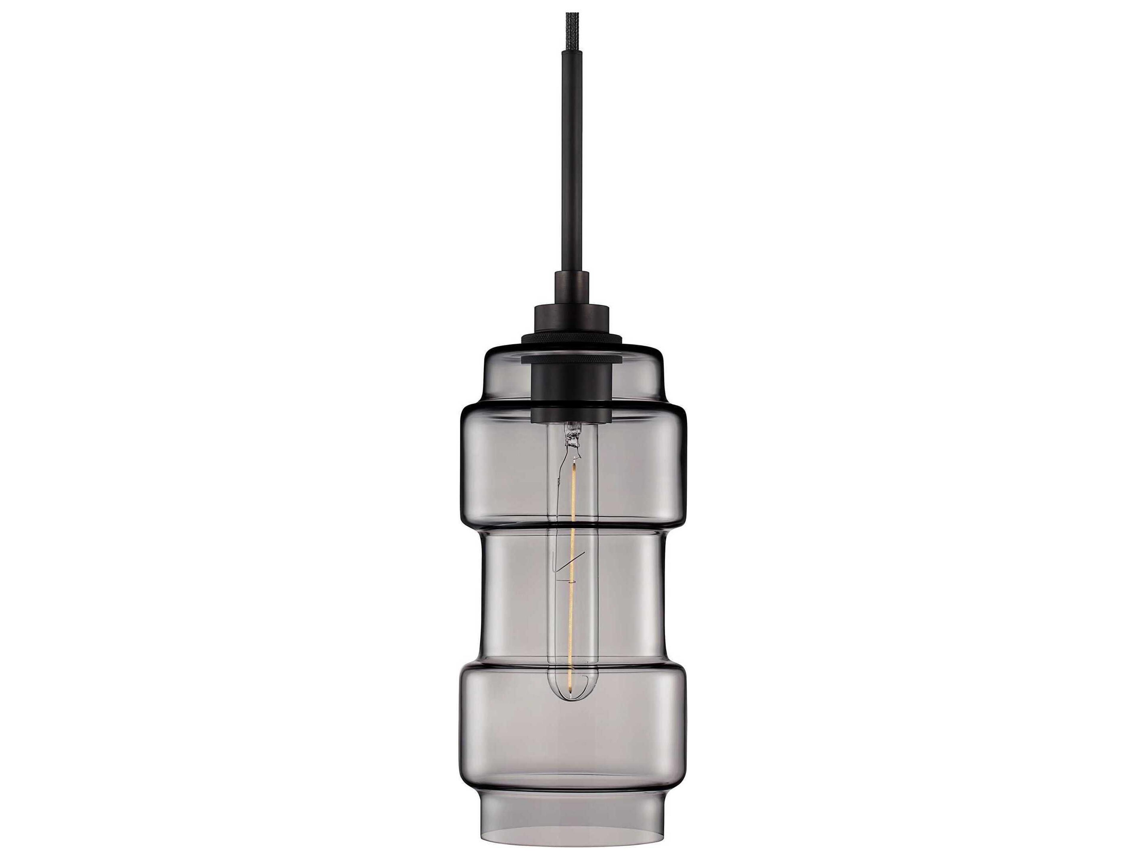 Niche Muralla 1-Light Gray Cylinder Mini Pendant