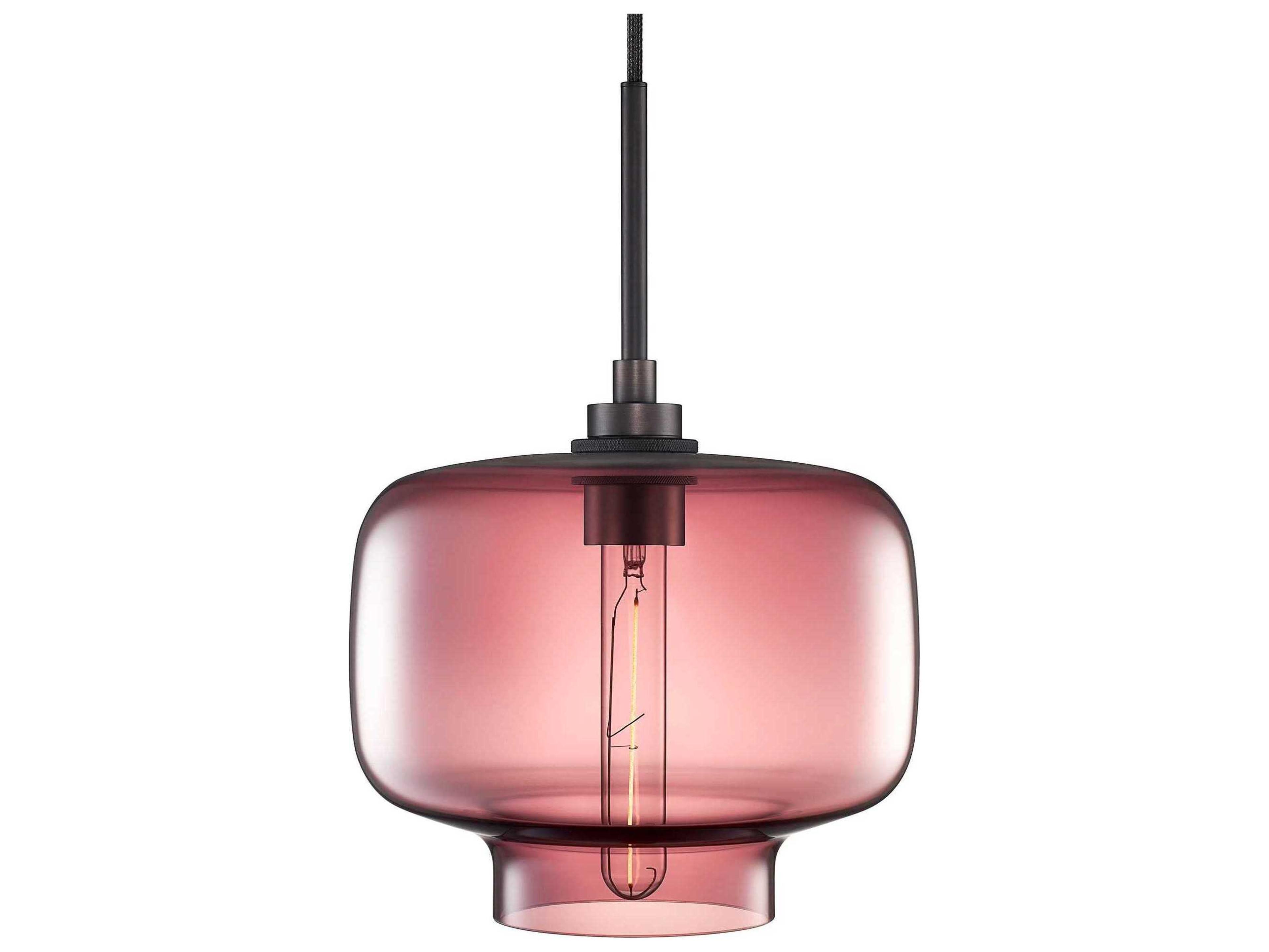 Niche Silica Oculo 1-Light Plum Purple Mini Pendant