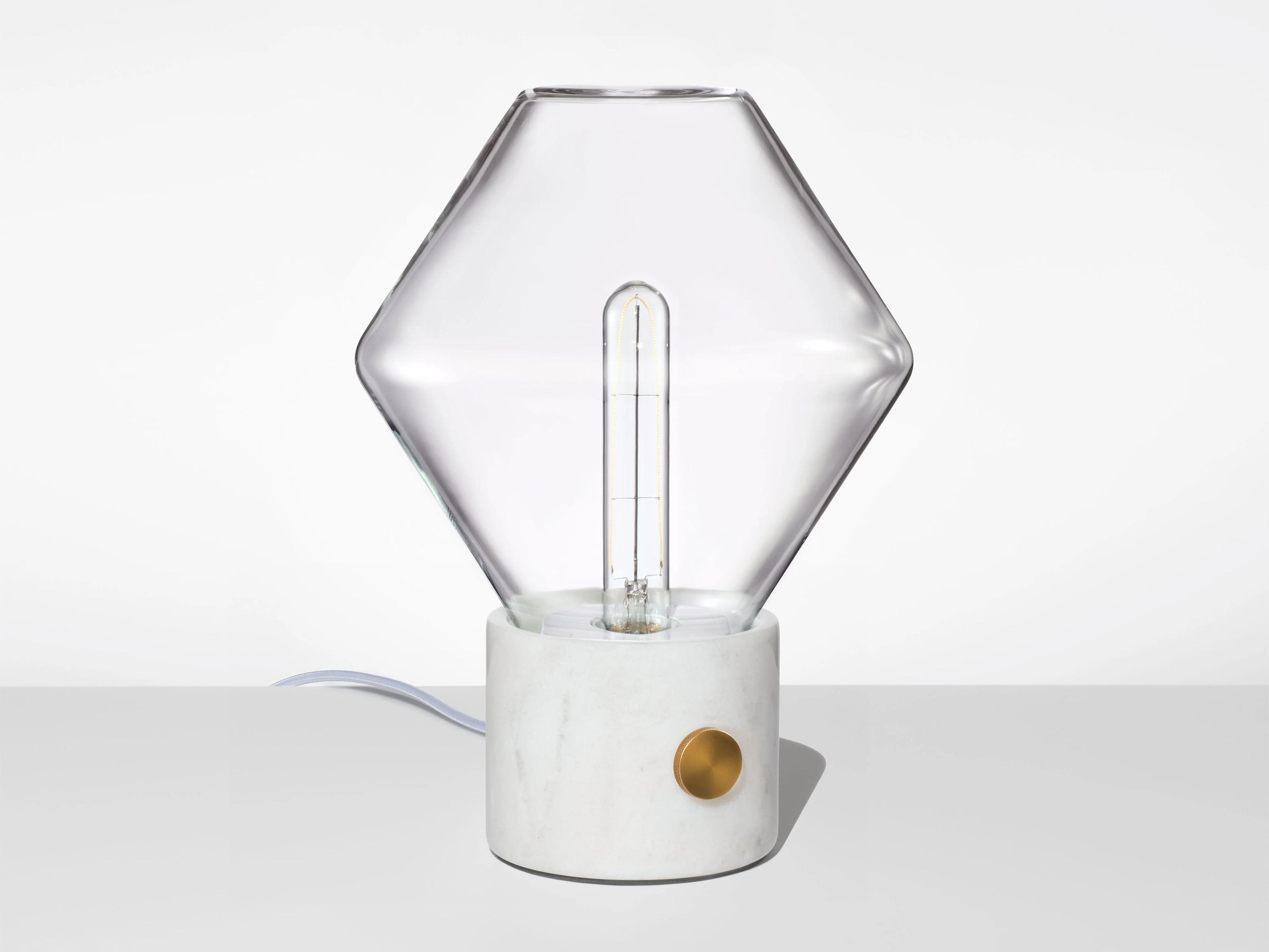 Niche Ionic Crystal White Marble Table Lamp