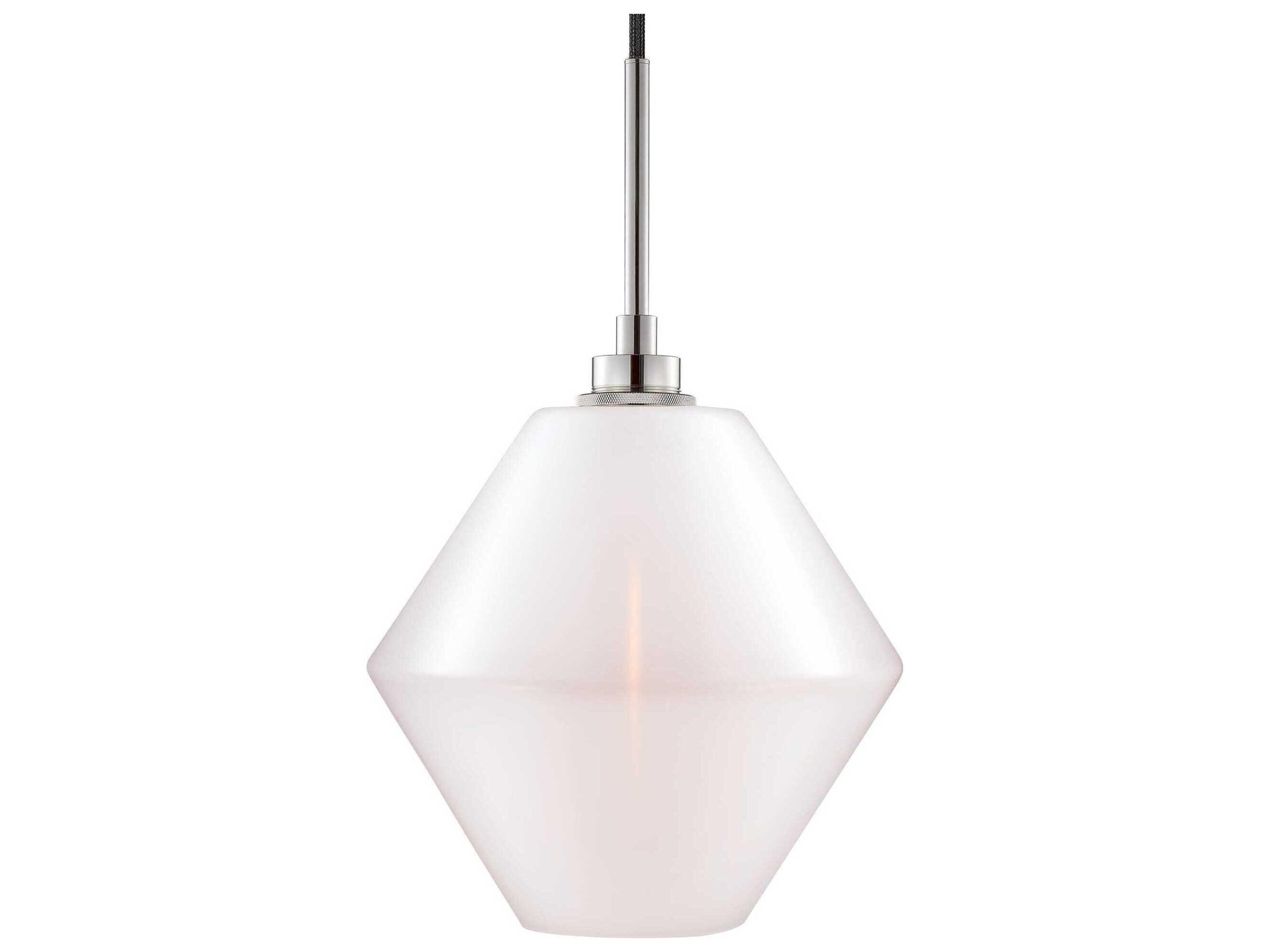 Niche Crystalline Trove 1-Light Opaline White Mini Pendant