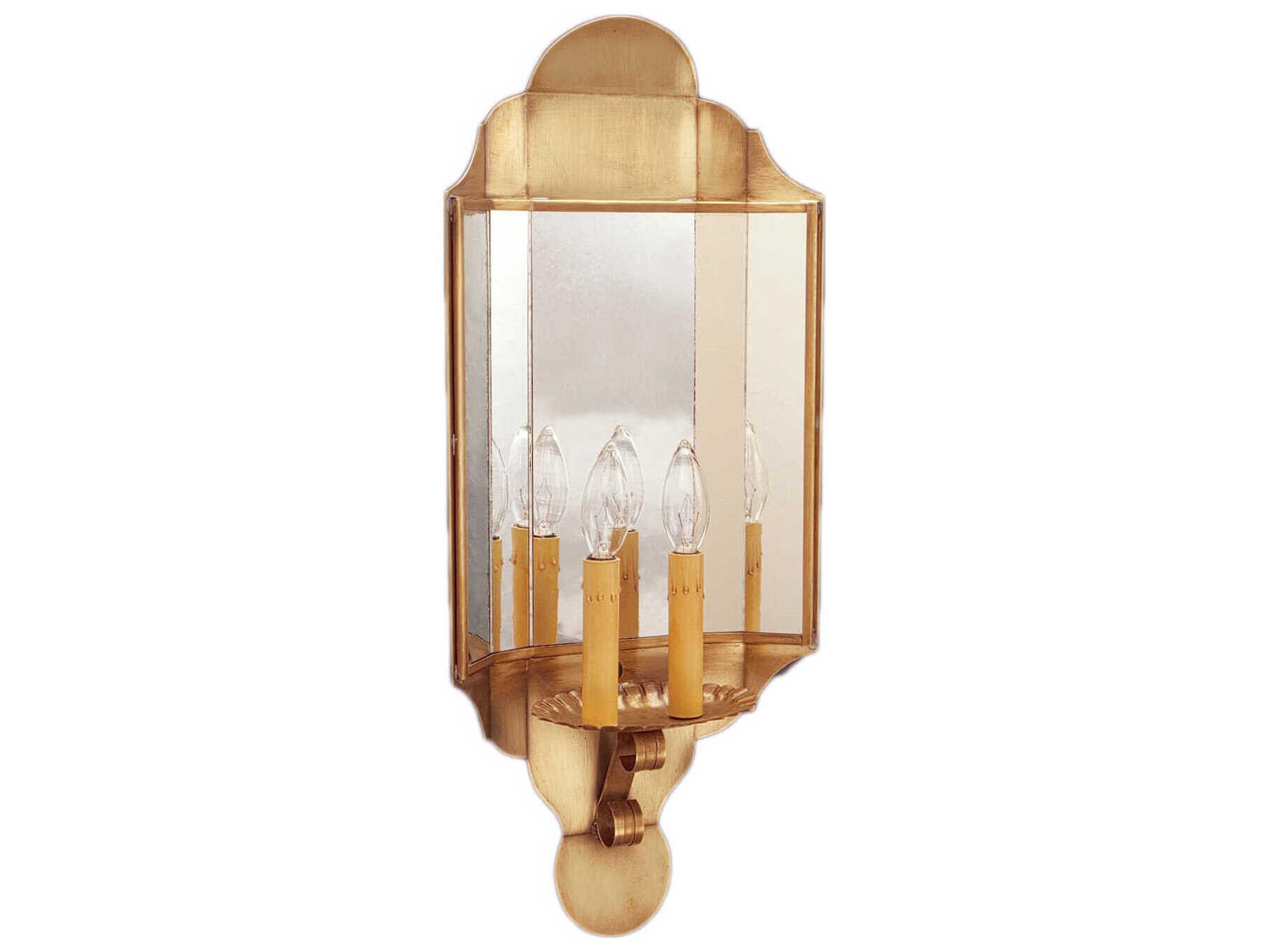 Northeast Lantern 2-Light Brass Wall Sconce