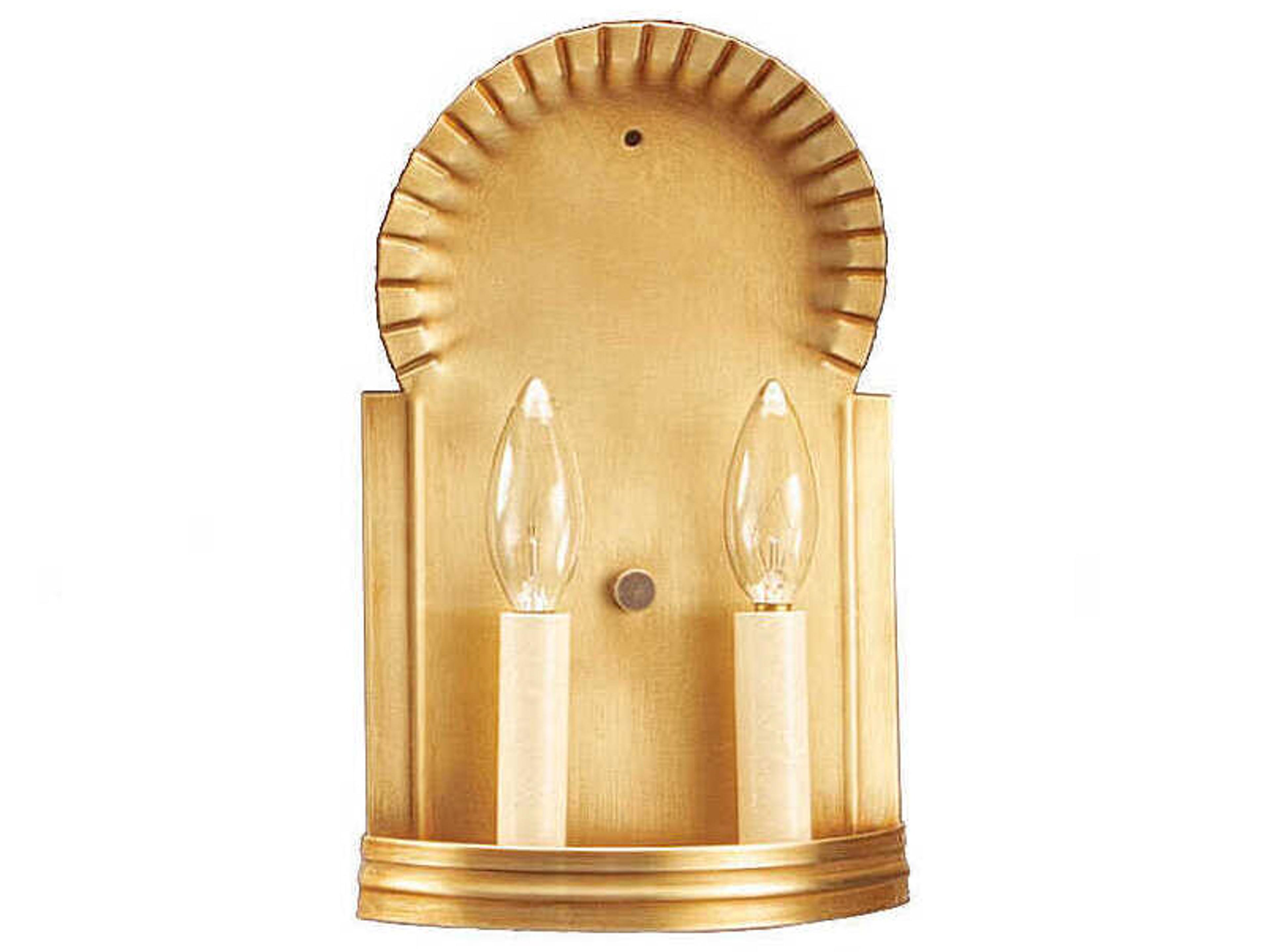 Northeast Lantern 2-Light Gold Wall Sconce
