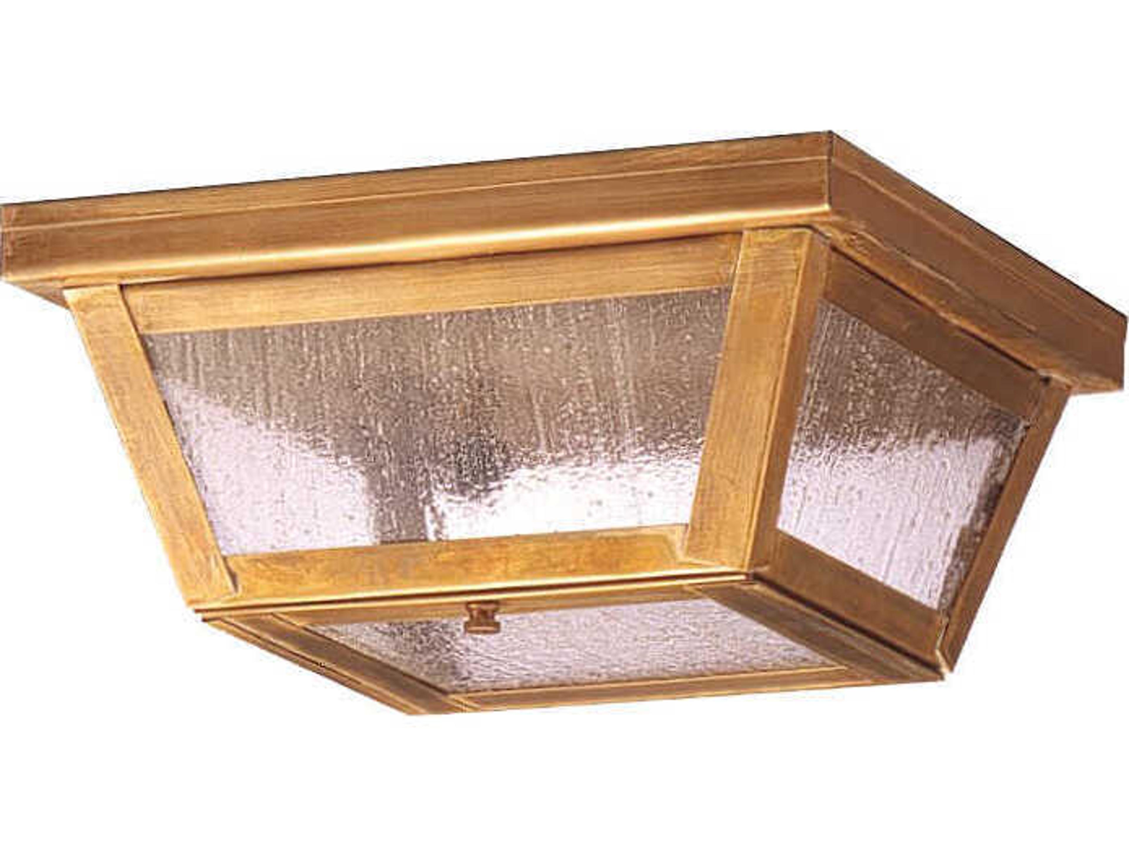 Northeast Lantern Williams 1-Light Brass Flush Mount