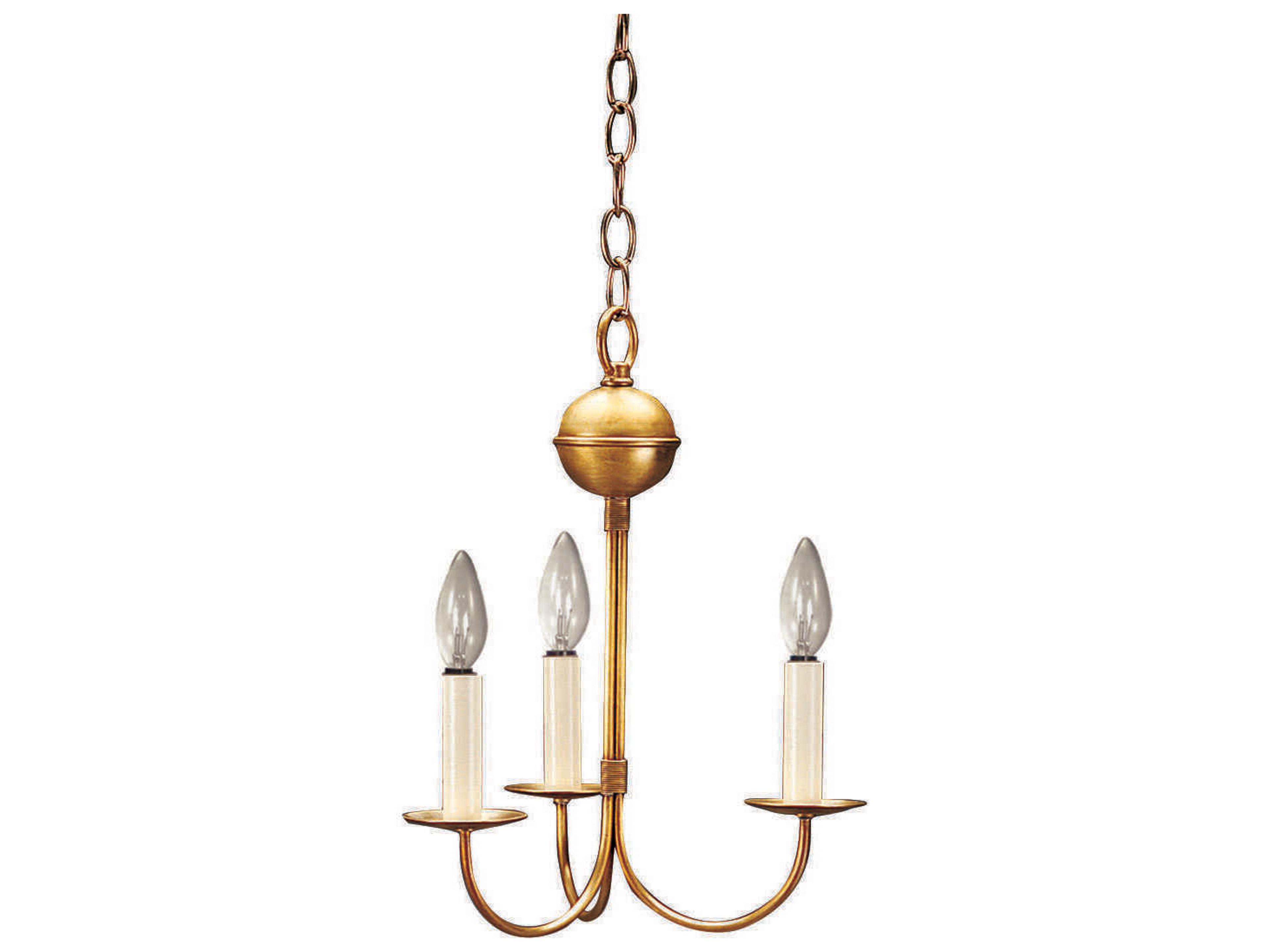 Northeast Lantern 3-Light Brass Candelabra Chandelier