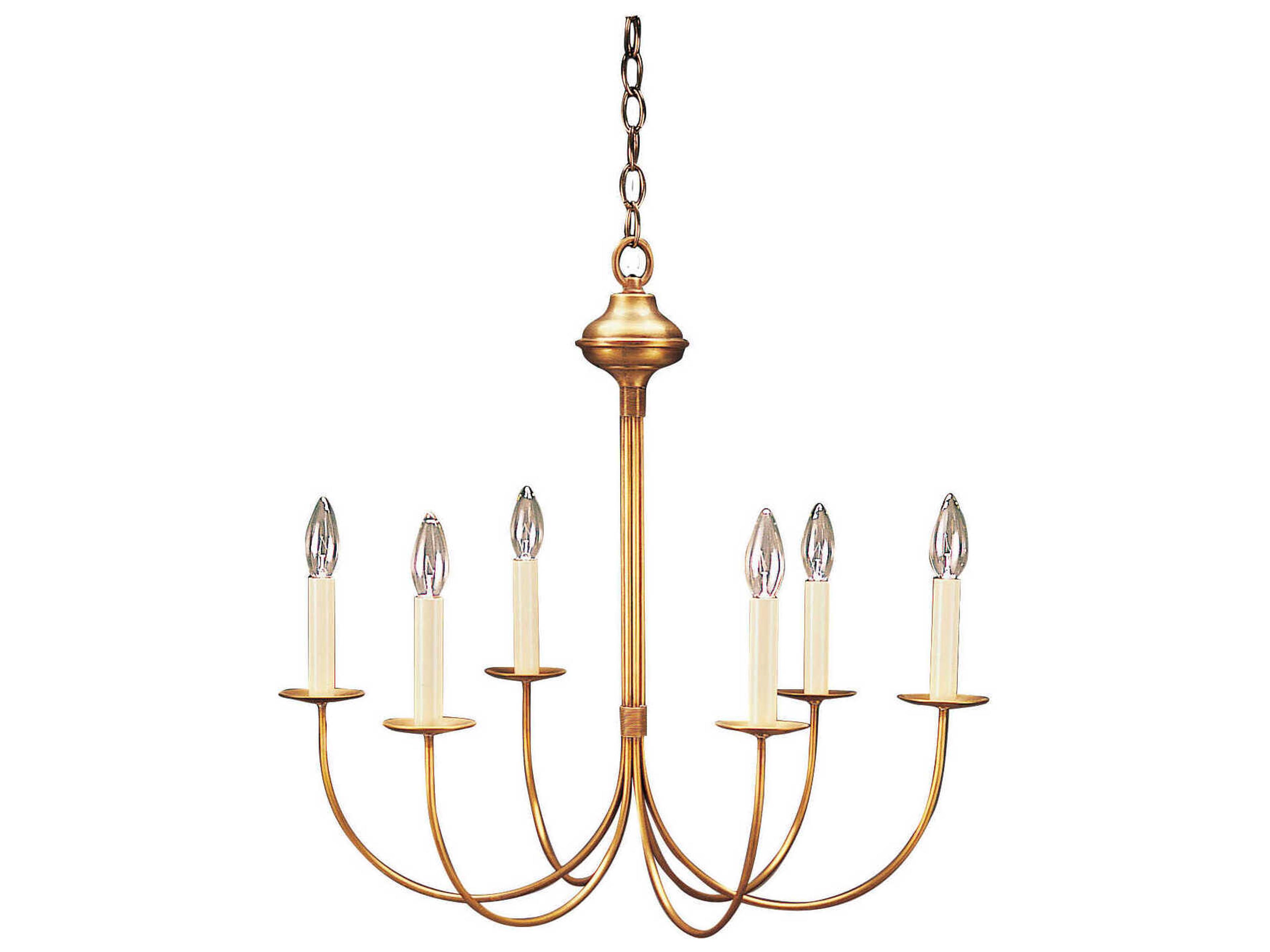 Northeast Lantern 6-Light Bronze Candelabra Chandelier