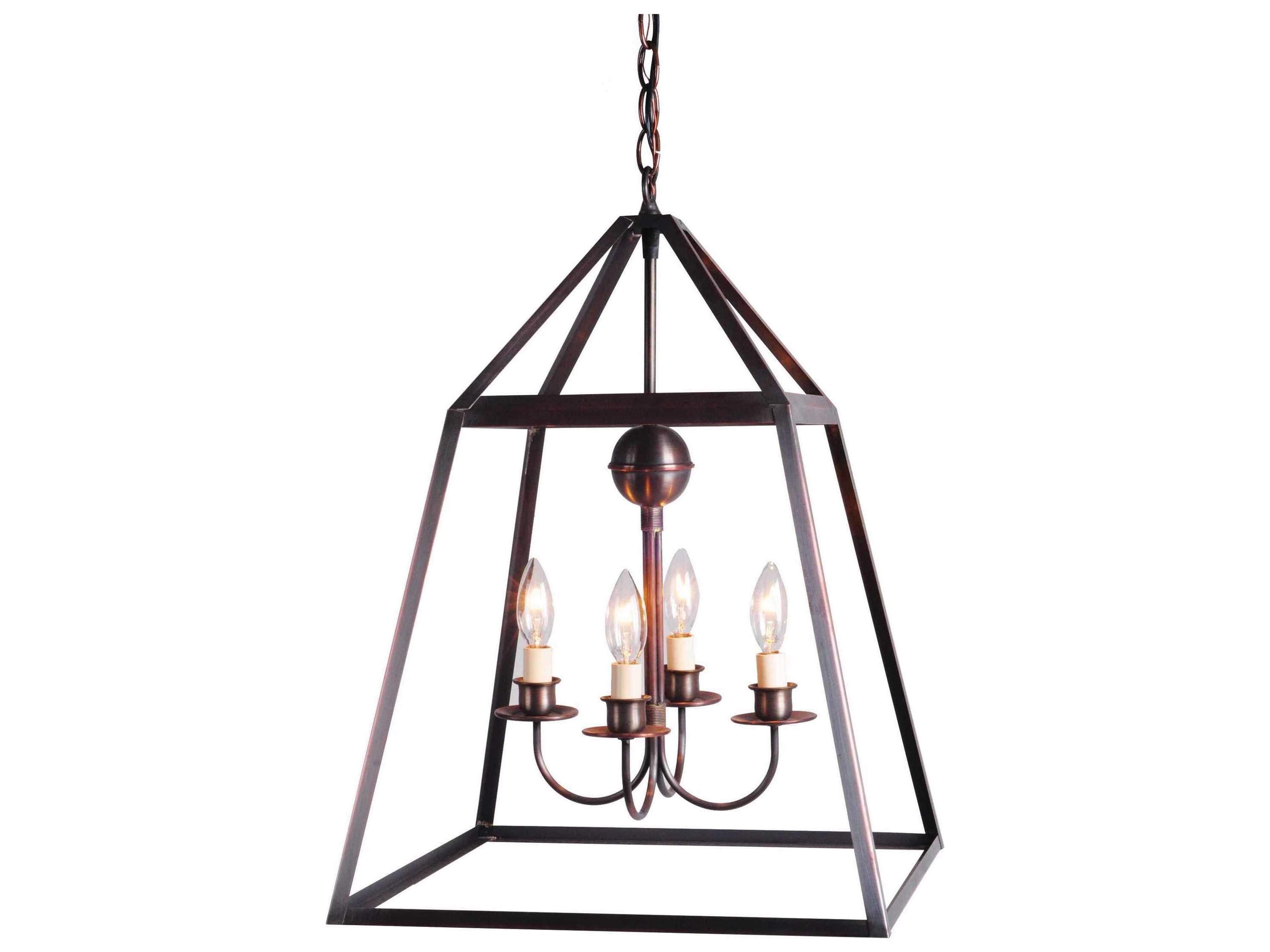 Northeast Lantern Appledore Brass Candelabra Geometric Chandelier