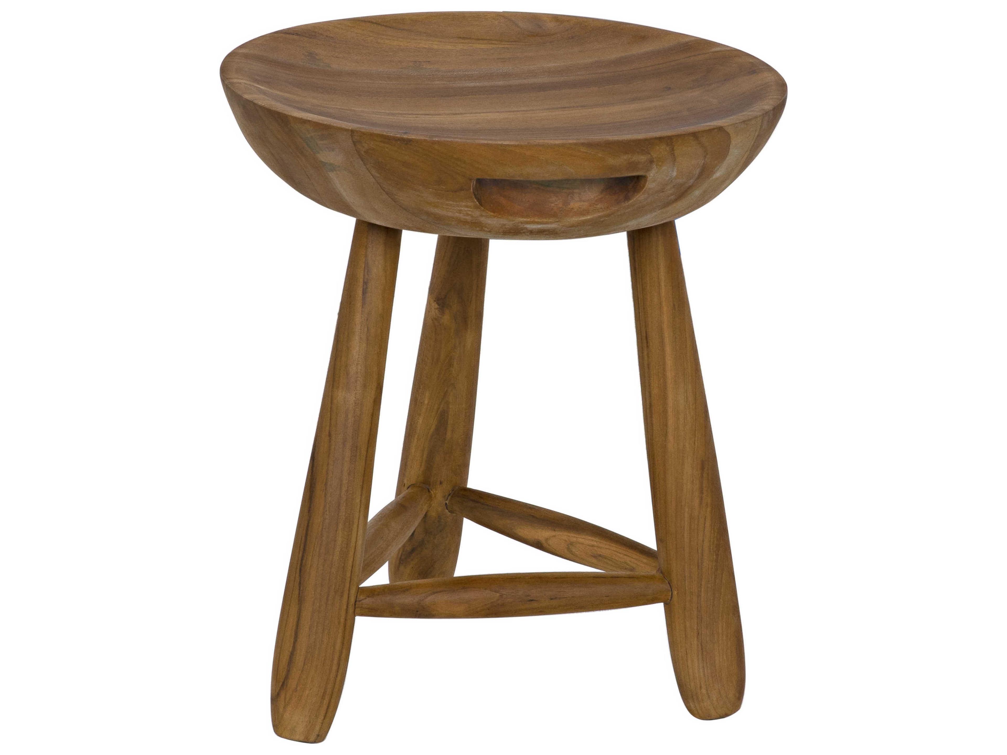 Noir Clear Coat Semi Gloss Brown Accent Stool