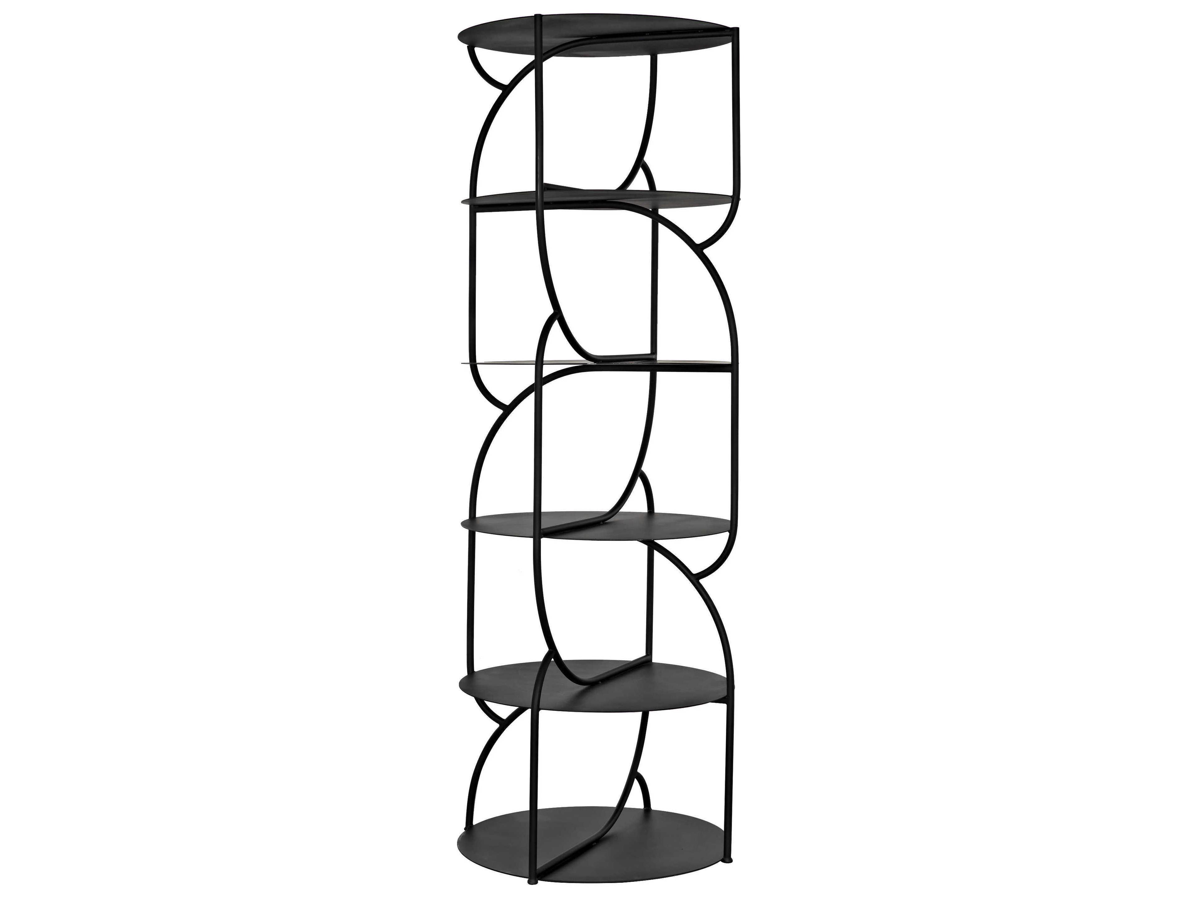 Noir Matte Black Etagere