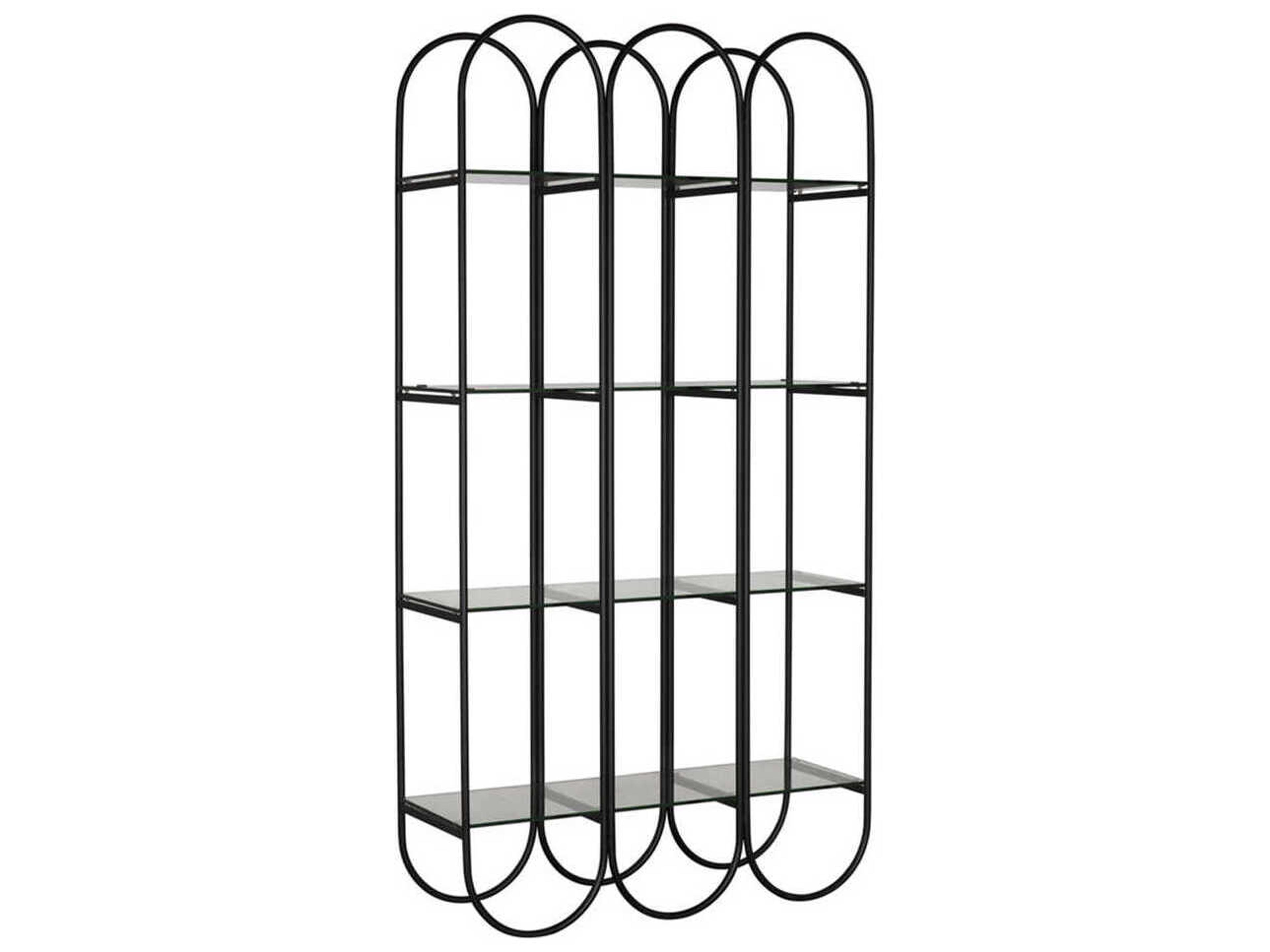 Noir Matte Black Ulla Bookcase