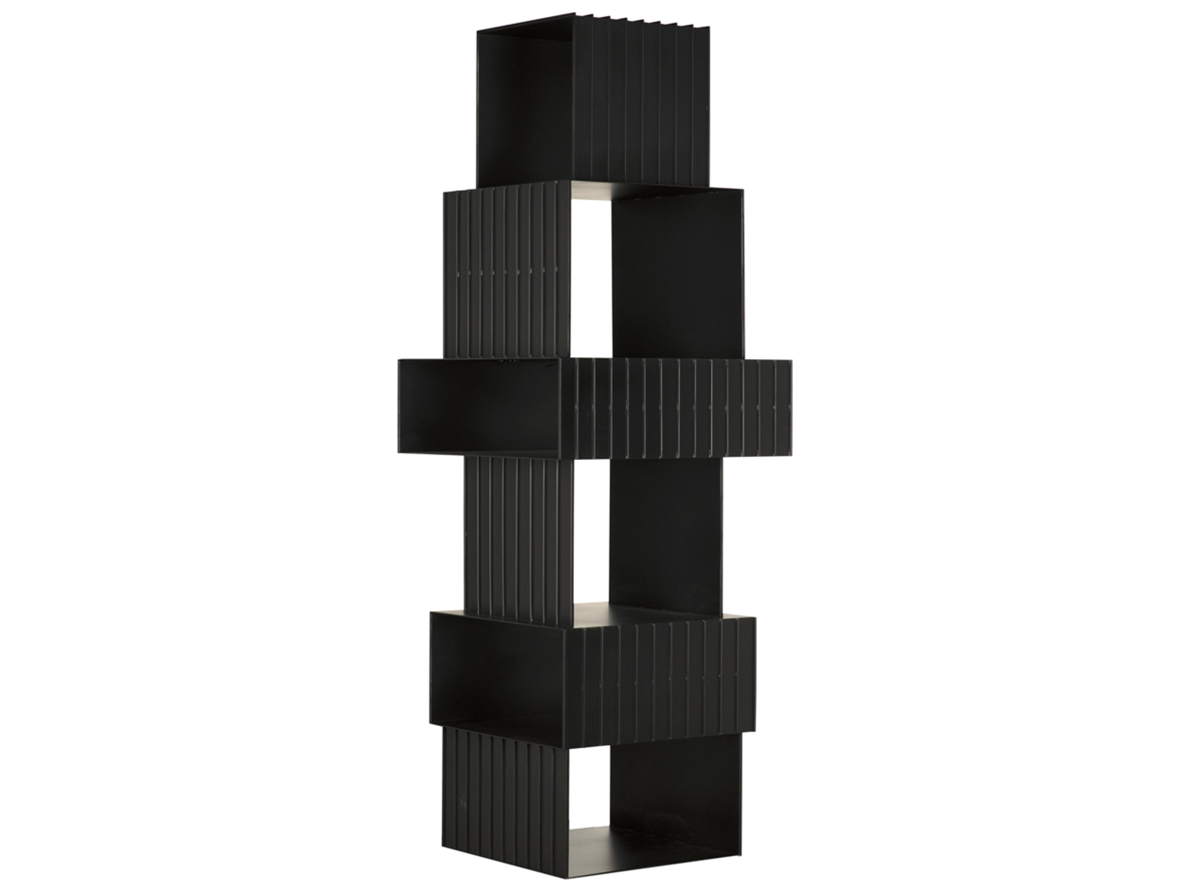 Noir Fujimoto Matte Black Bookcase