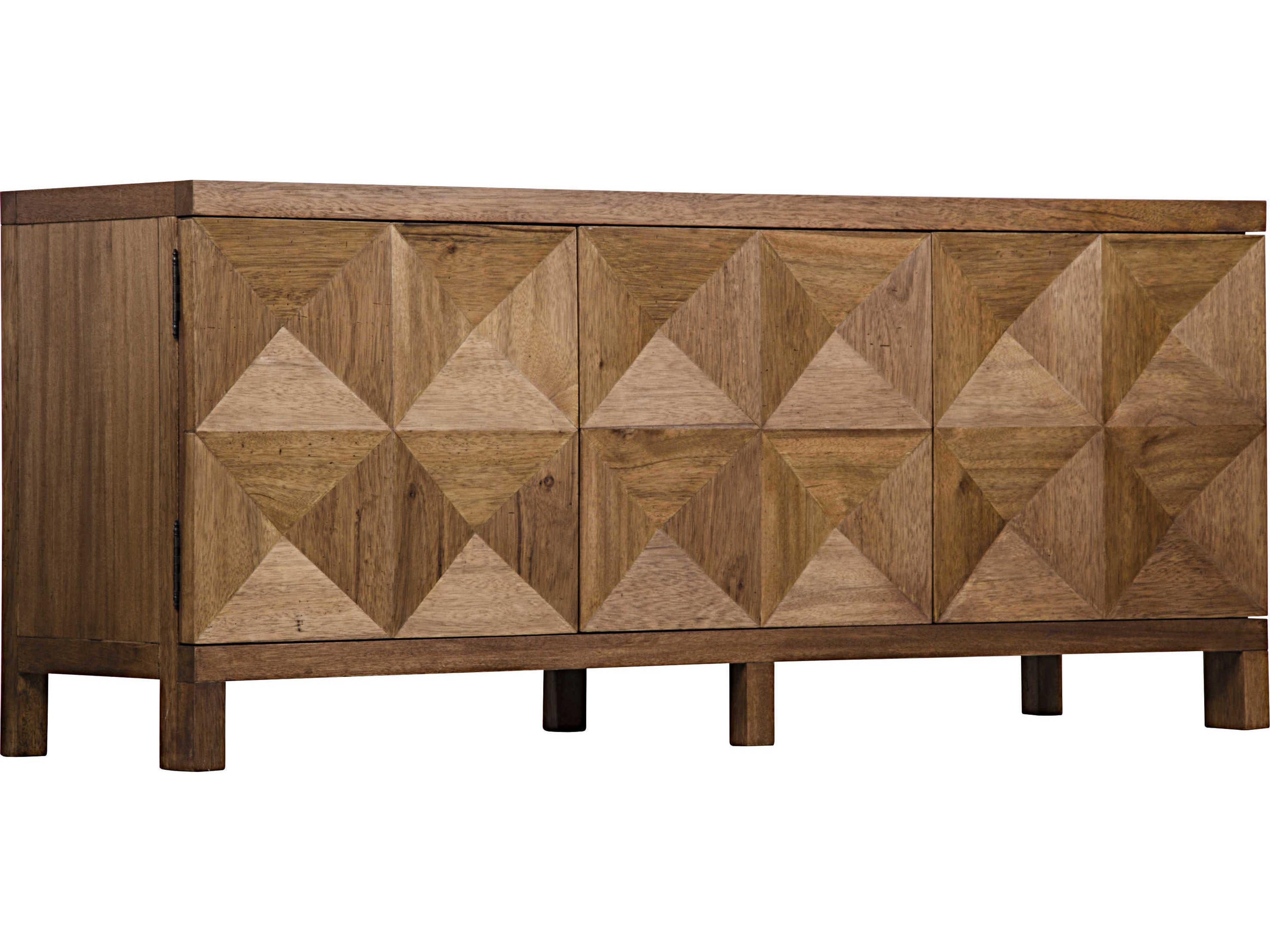Noir 76" Walnut Wood Dark Sideboard