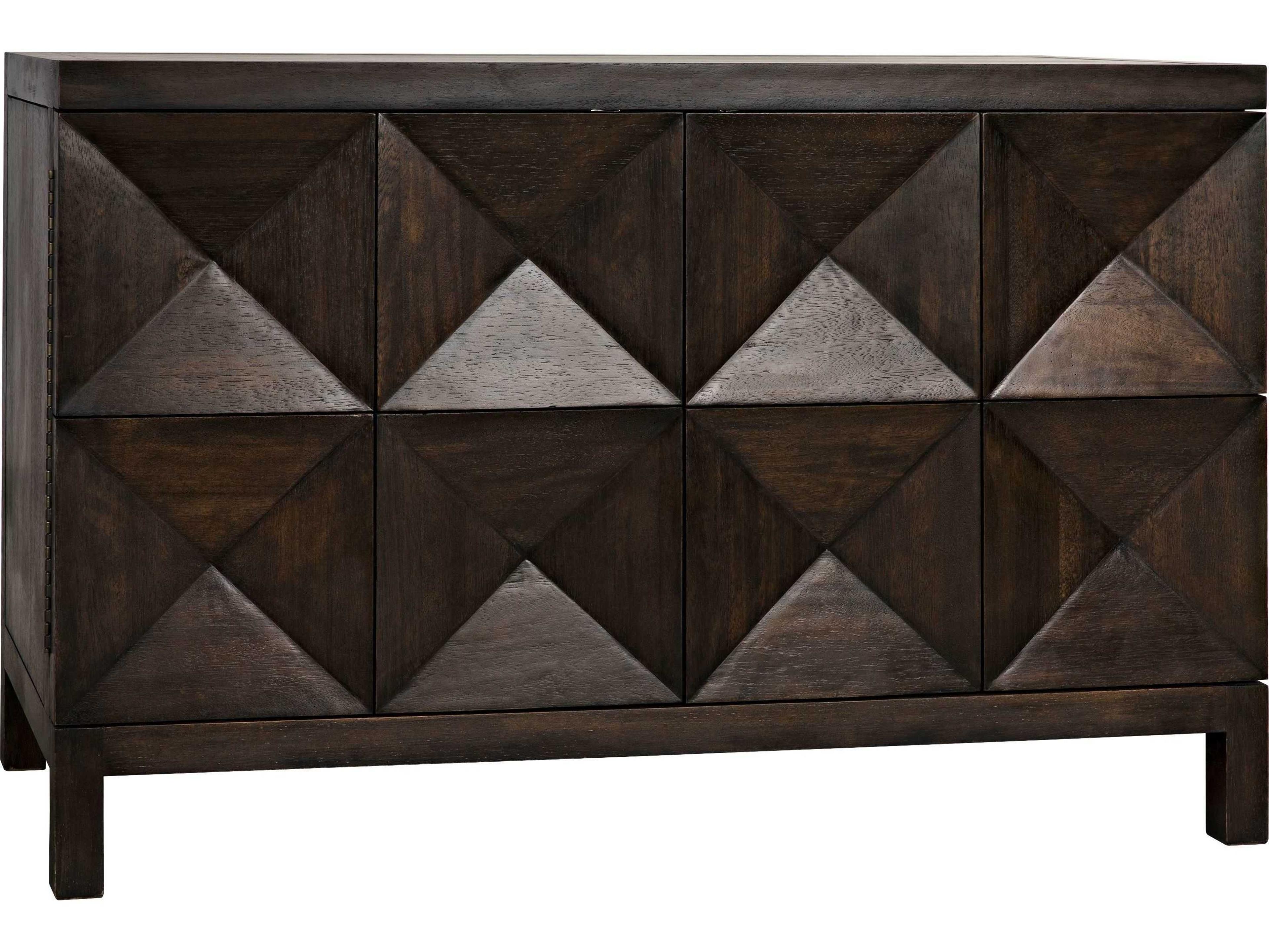 Noir 52" Walnut Wood Ebony Sideboard