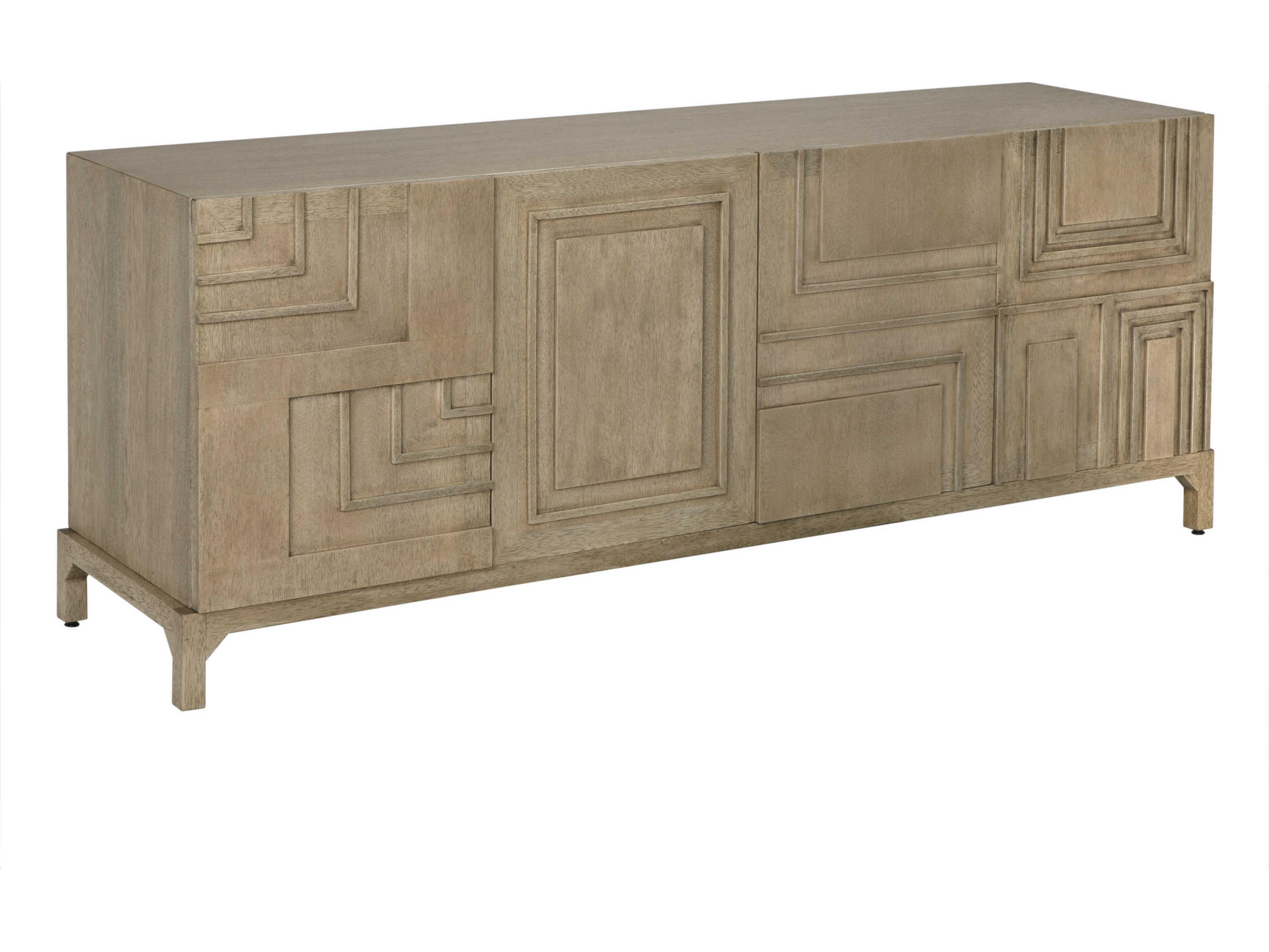 Noir Holden 82" Washed Walnut Sideboard
