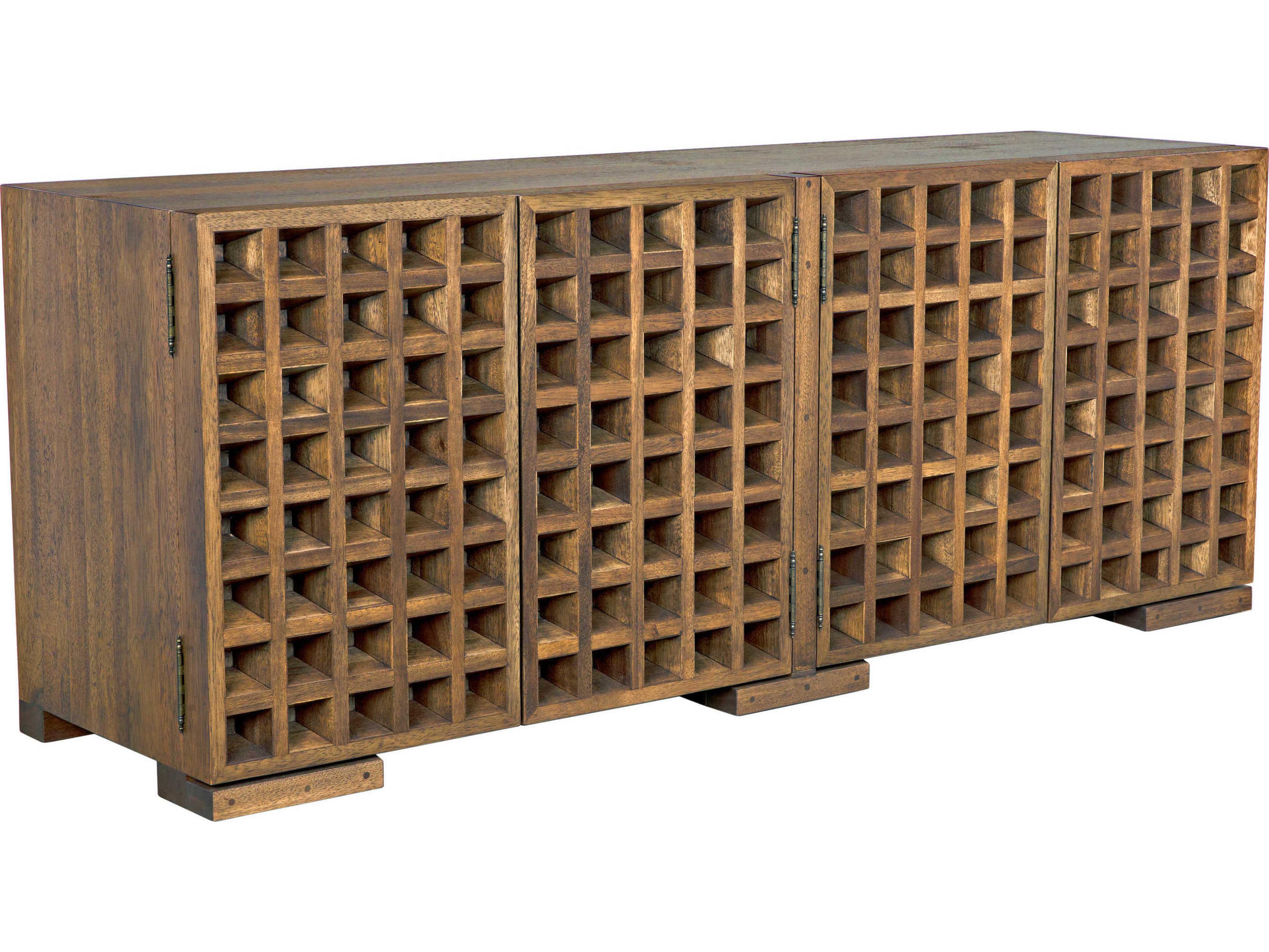 Noir 77" Walnut Wood Dark Sideboard