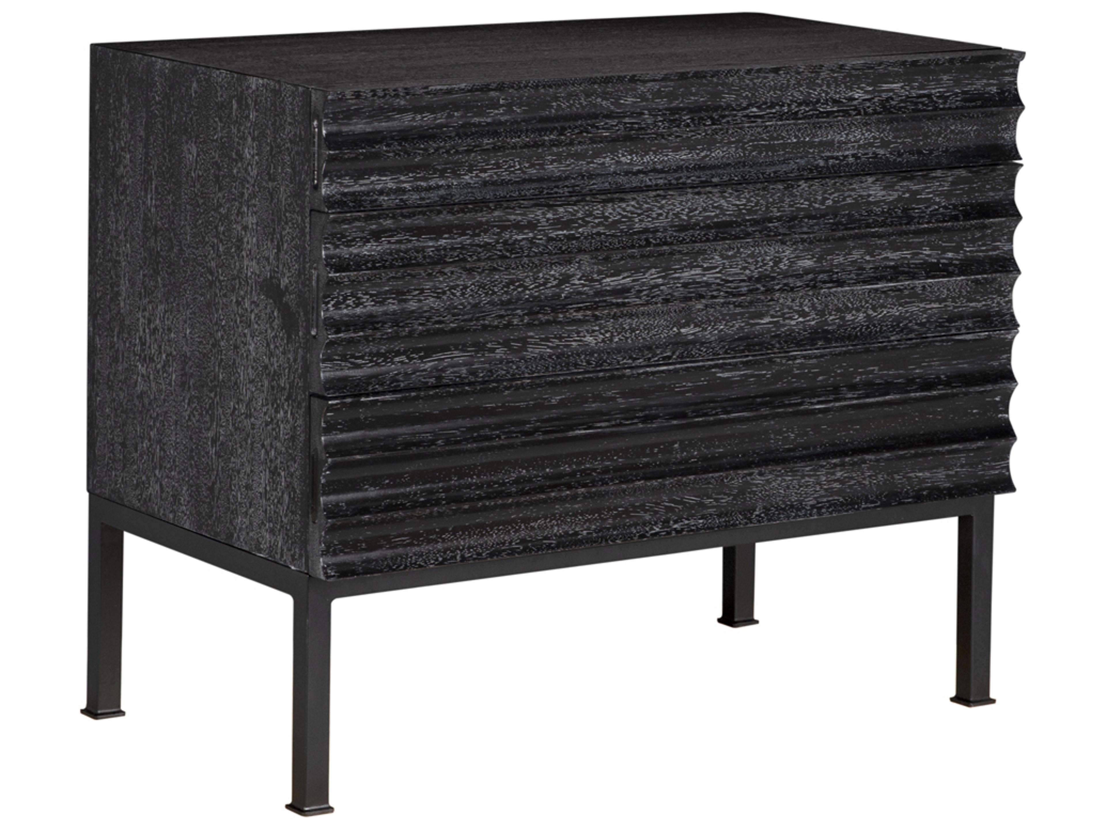 Noir Arturo Rectangular Wood Console Table